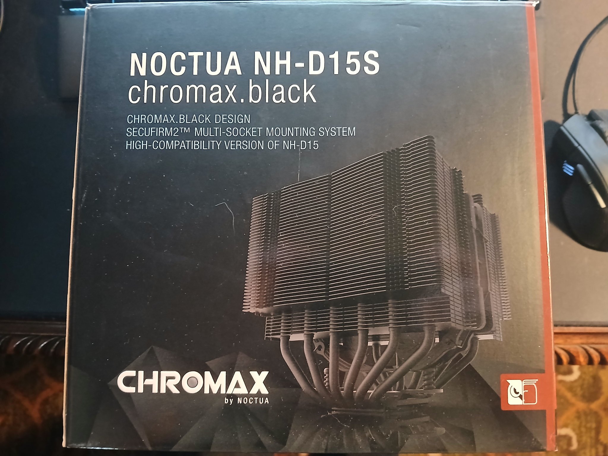 Noctua NH-D15S chromax.black dual tower CPU air cooler with many extras included