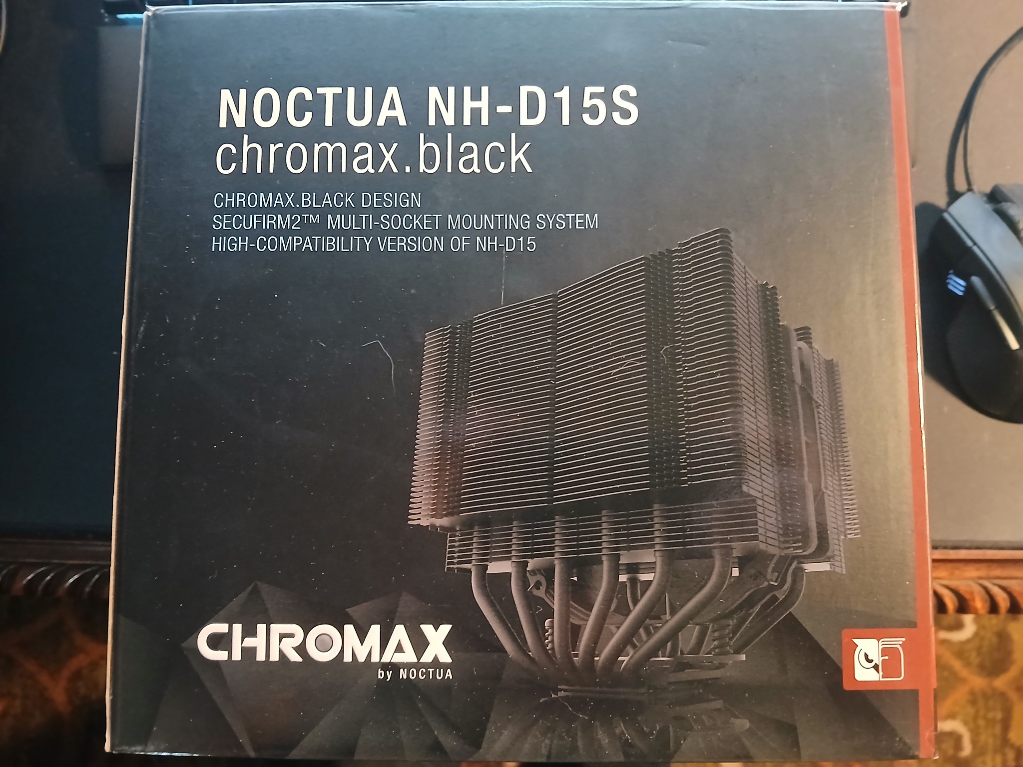 Noctua NH-D15S chromax.black dual tower CPU air cooler with many extras included