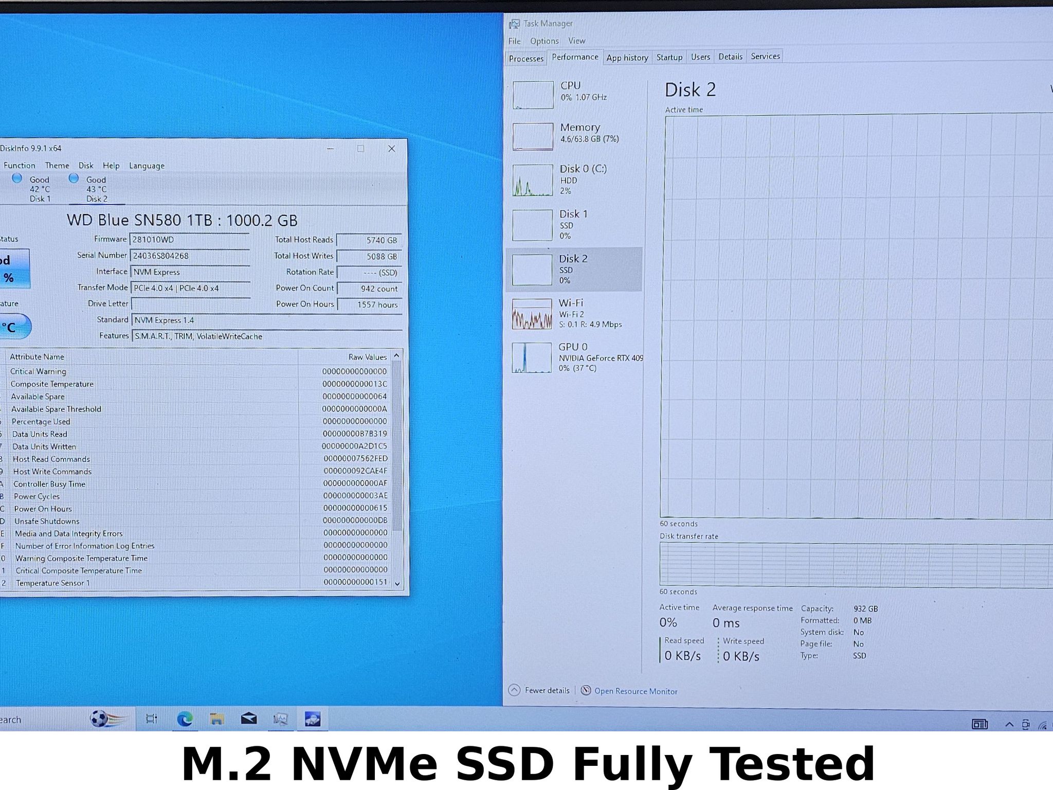 2TB NVMe M.2 SSD Samsung 9100 PRO Gen5
