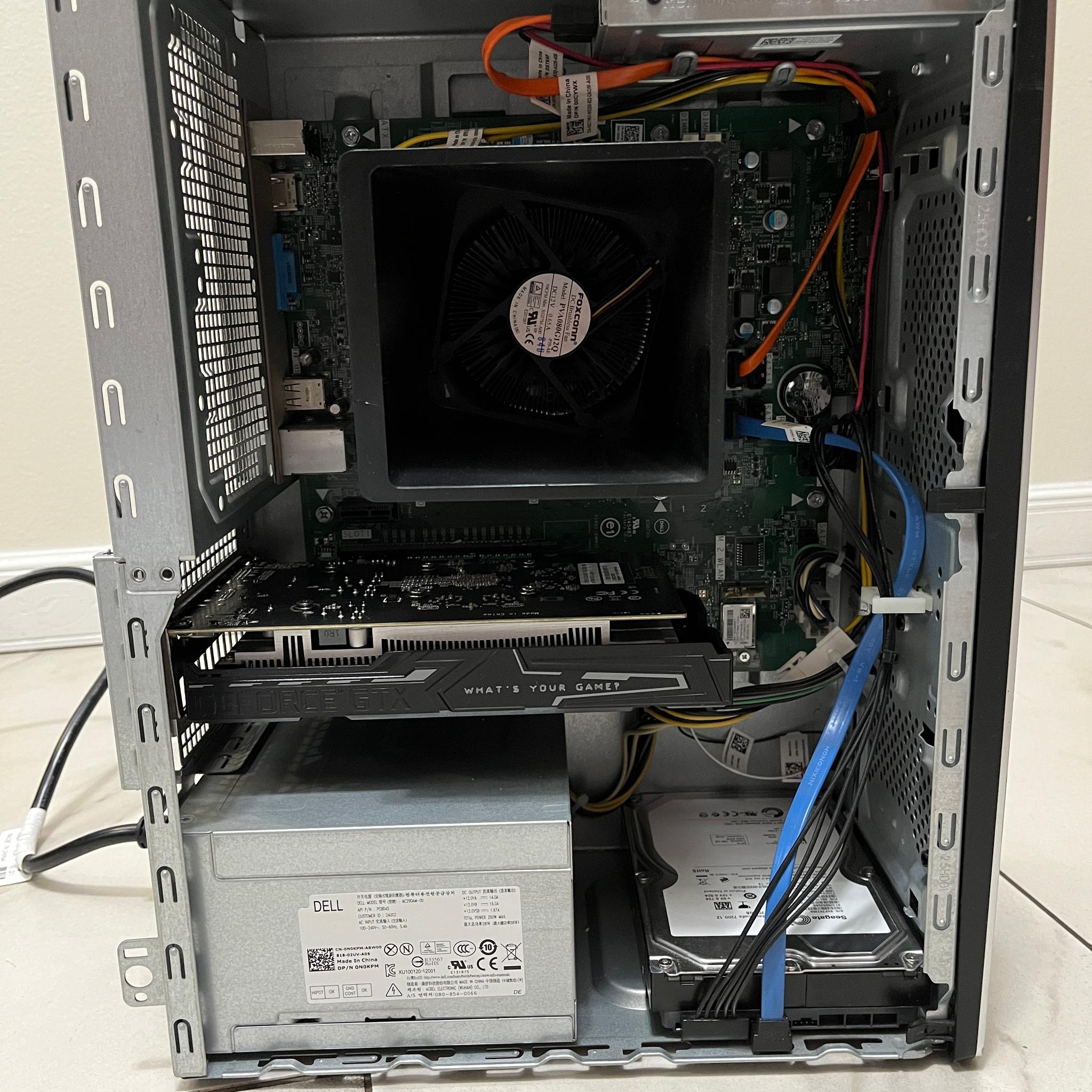 NVIDIA GTX 1650 4GB, Intel i3-8100, 12GB RAM, 1 TB Storage, Dell Gaming PC w/ Wi-Fi & BT