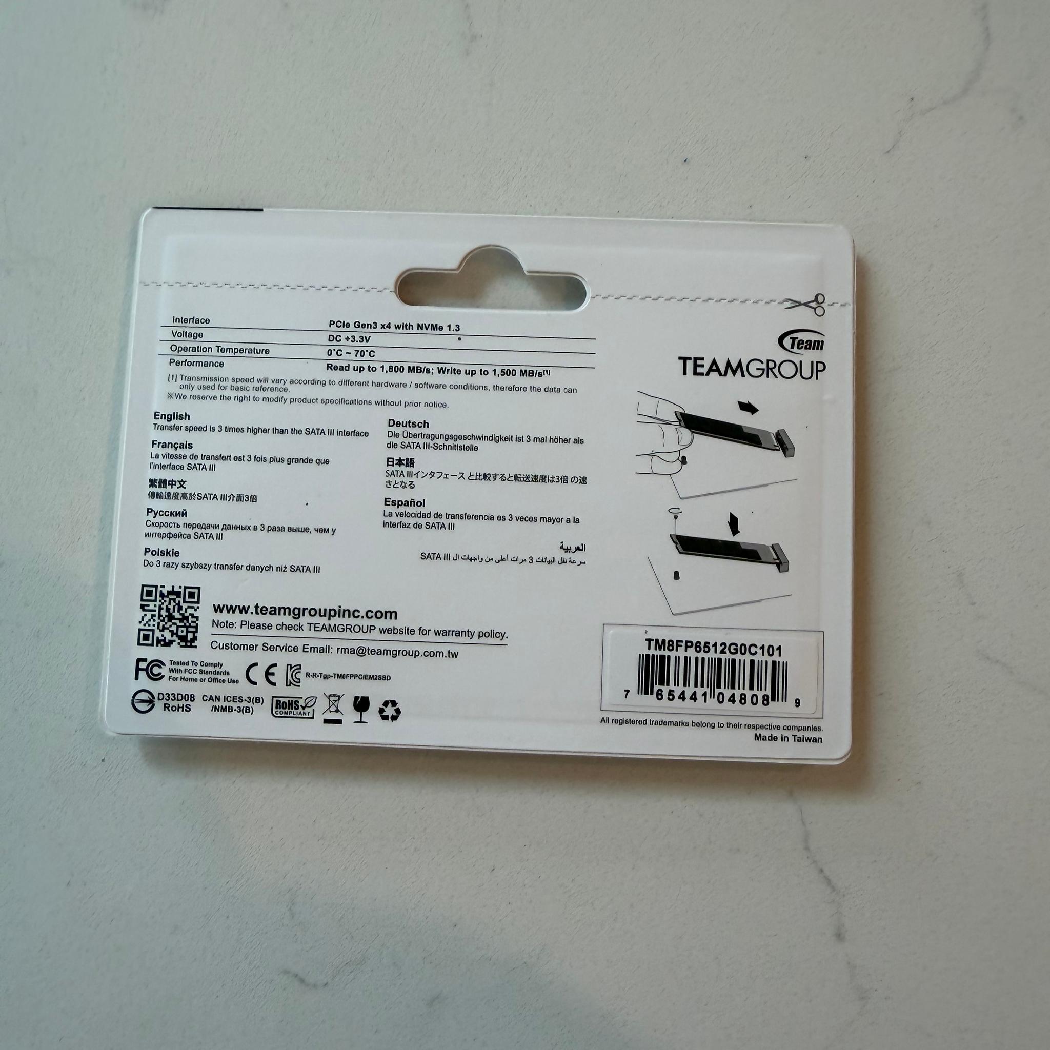 Team Group 512GB NVMe