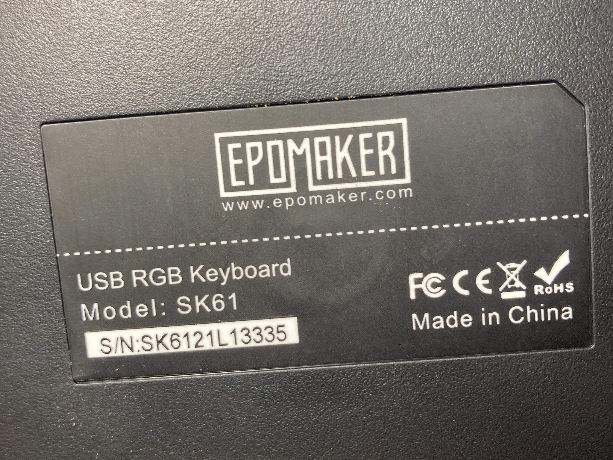 On Sale!!! Sk61 Mechanical Keyboard (Soothing Burgandy Switches)