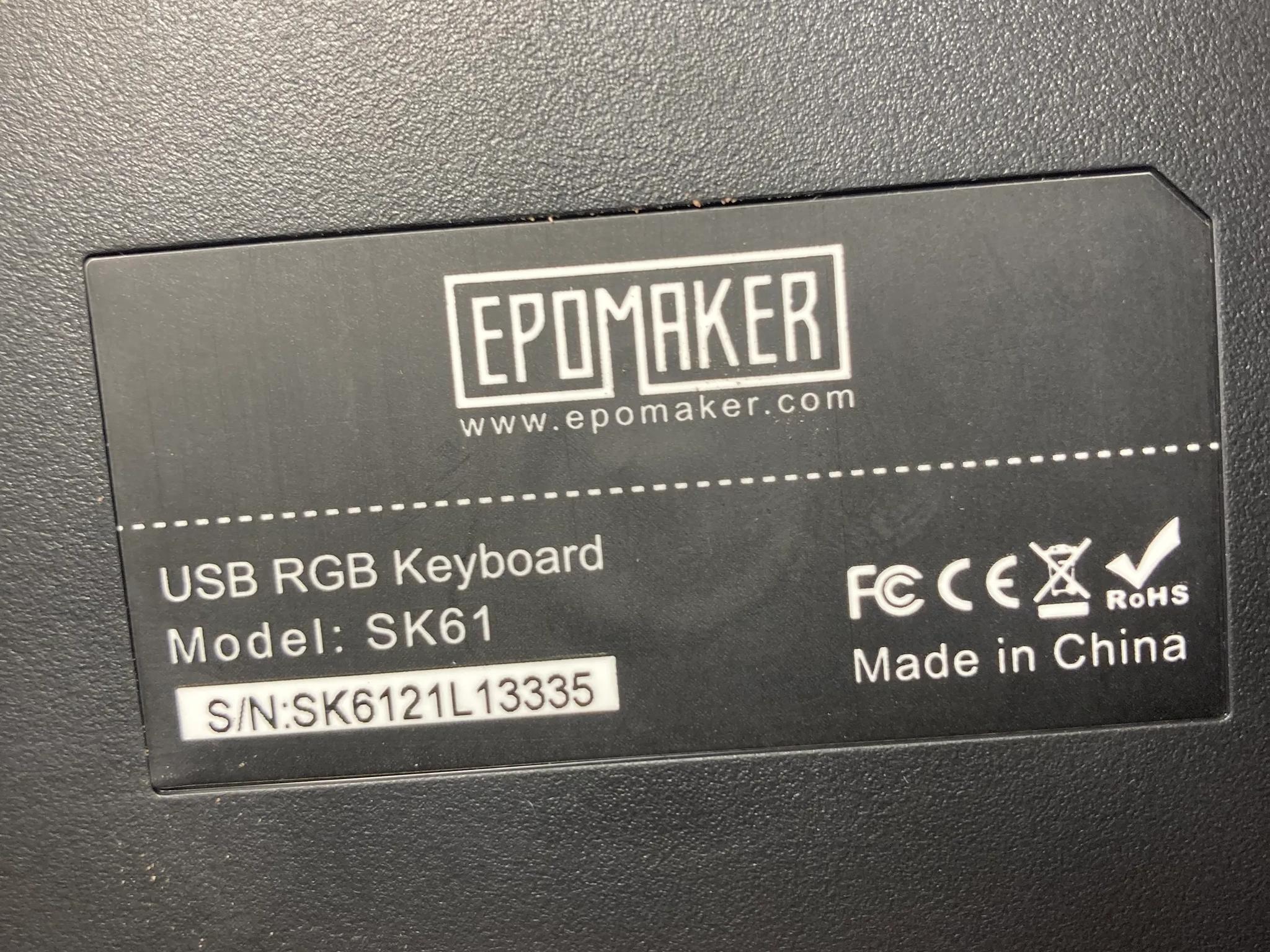 On Sale!!! Sk61 Mechanical Keyboard (Soothing Burgandy Switches)