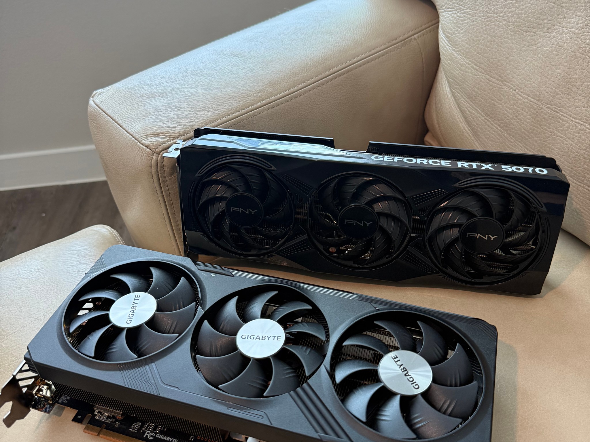 For Parts RTX 5070 and RX 7700XT