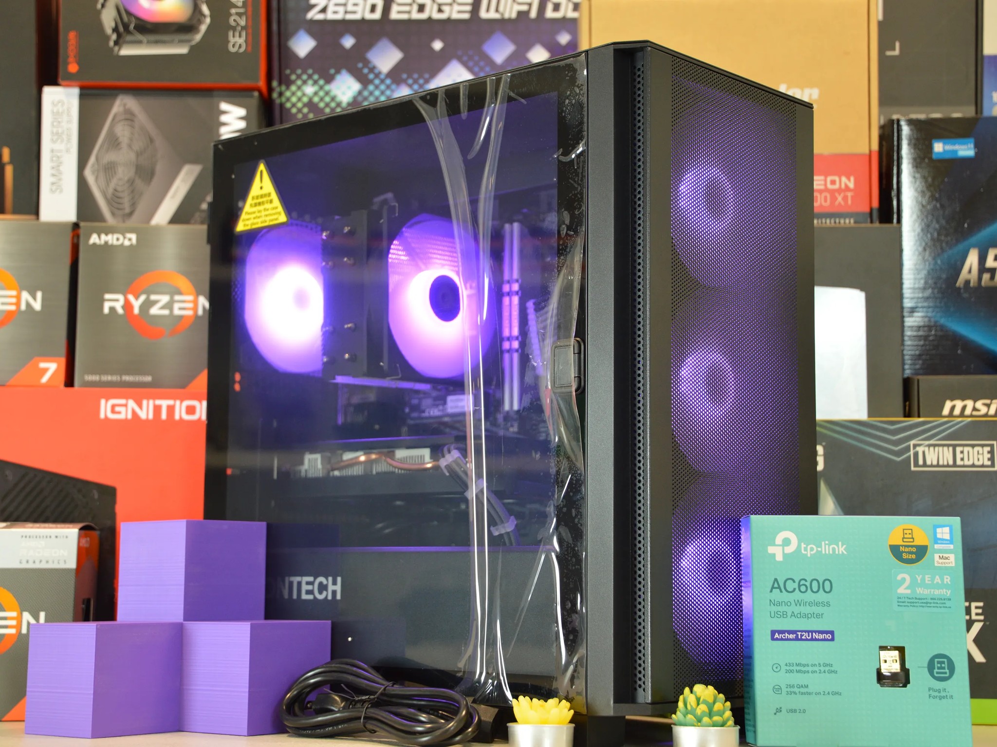 🟣⚫️| RX 580 8GB | Ryzen 5 2600 | 16GB DDR4 RAM | 1TB NVME SSD | Violet Night |