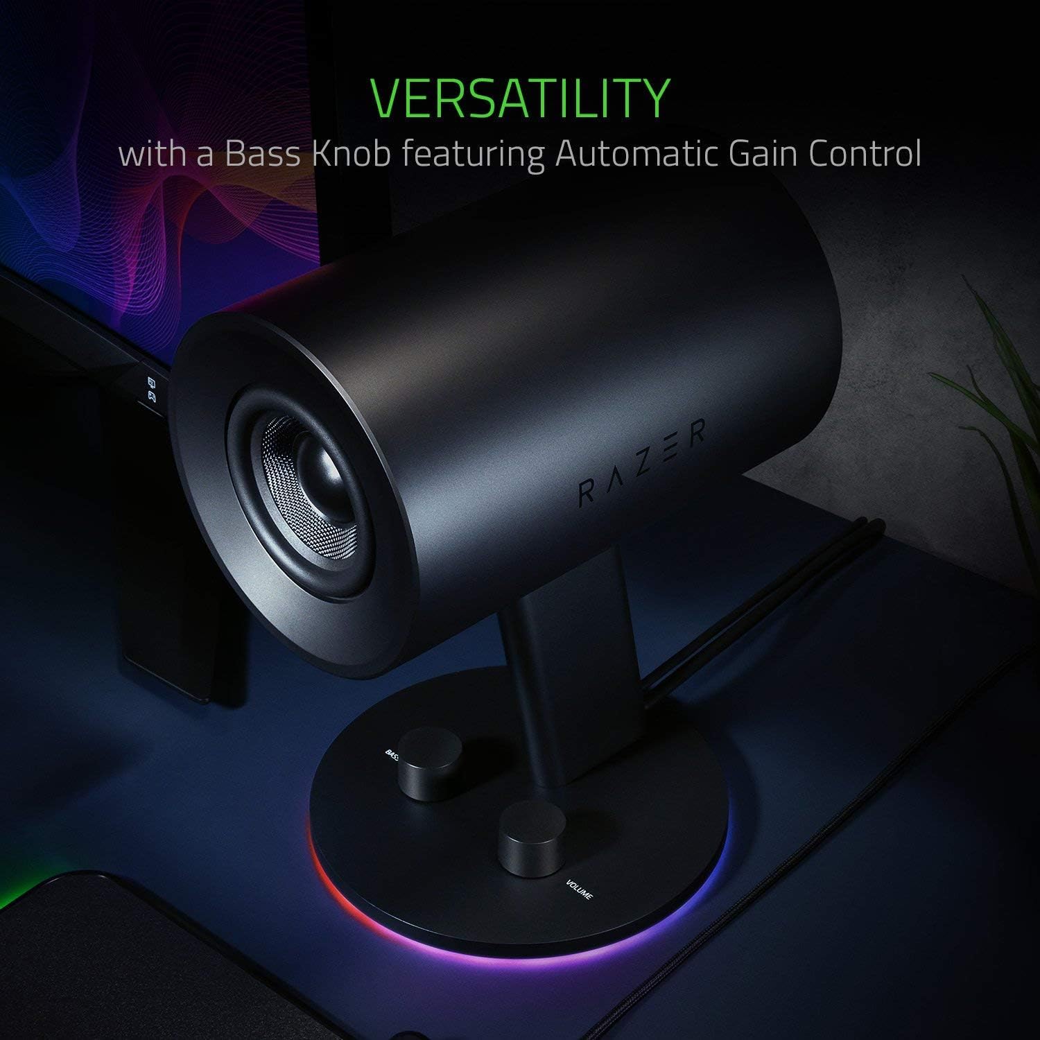 Razer - Nommo V2 X Full-Range 2.0 PC Gaming Speakers (2 Piece) - Black