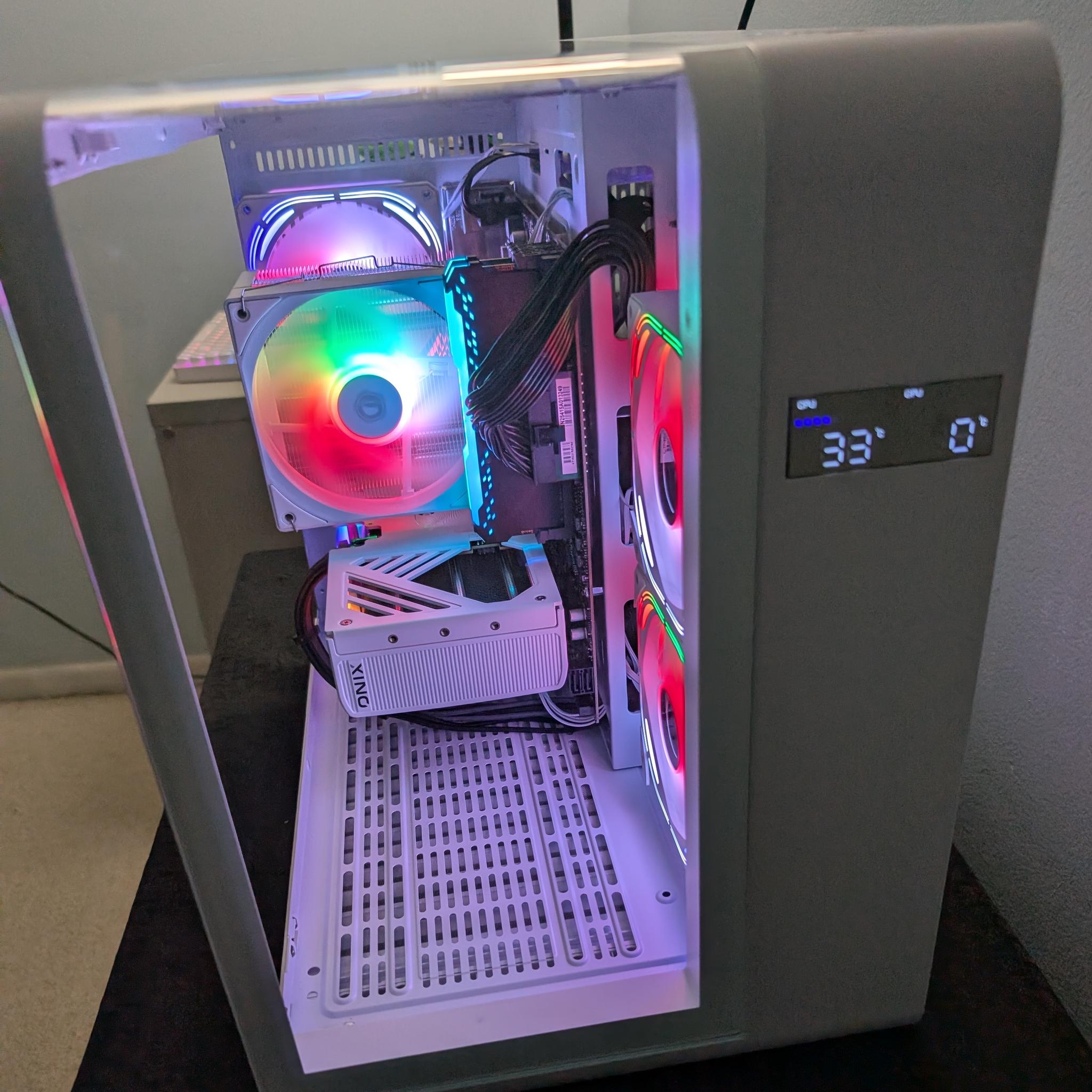 Arc B580-Ryzen 7 5700x-32GB DDR4 3200-1 TB NVME Compact Gaming PC