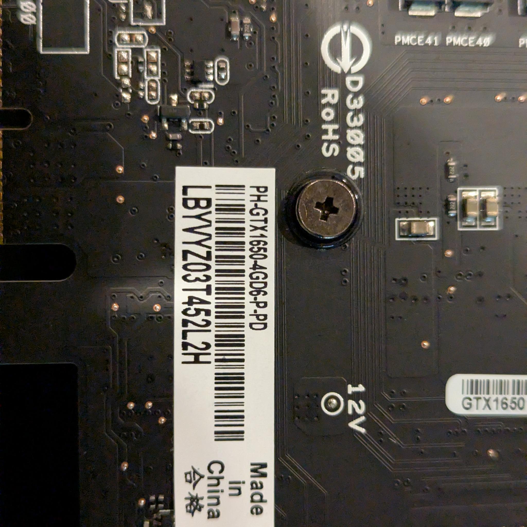 ASUS Phoenix GeForce GTX 1650 4GB GDDR6 (PH-GTX1650-4GD6-P)