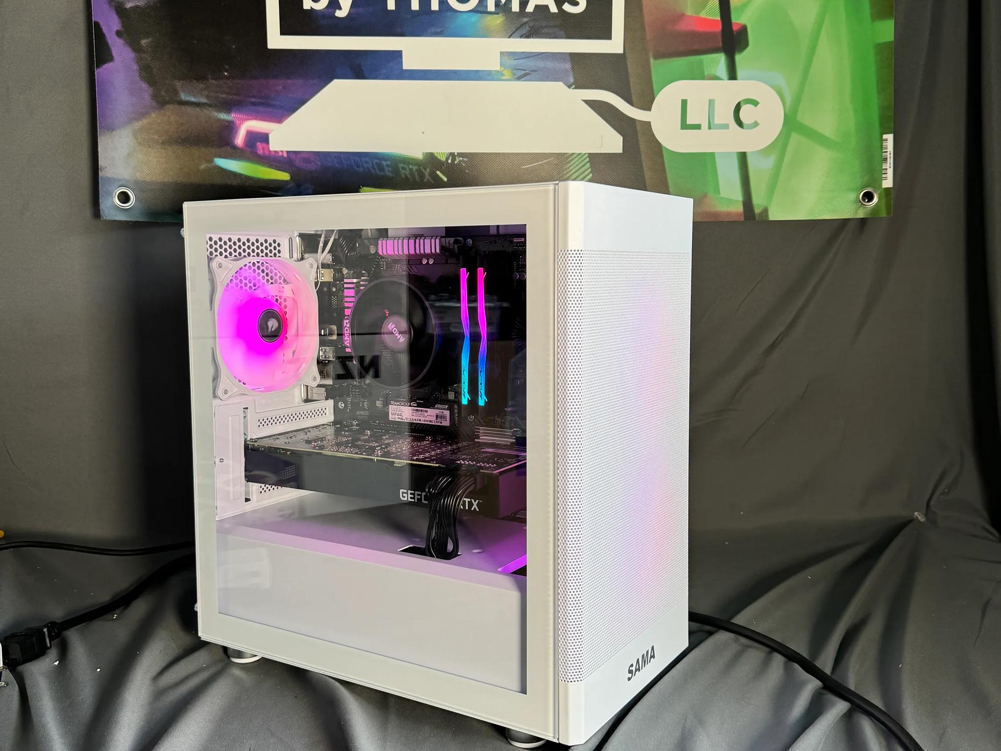 RTX 3070 Ryzen 5500 White Gaming PC