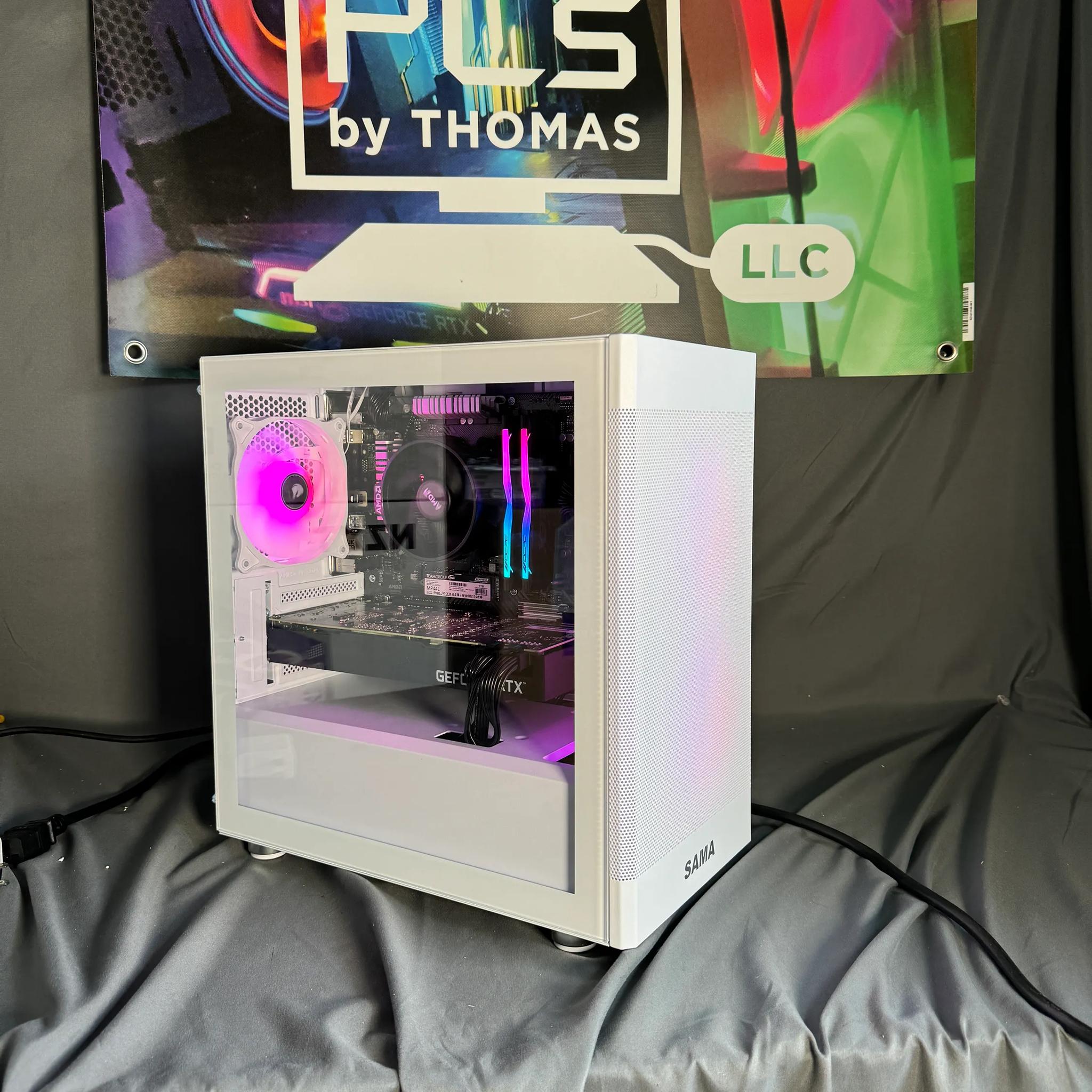 RTX 3070 Ryzen 5500 White Gaming PC