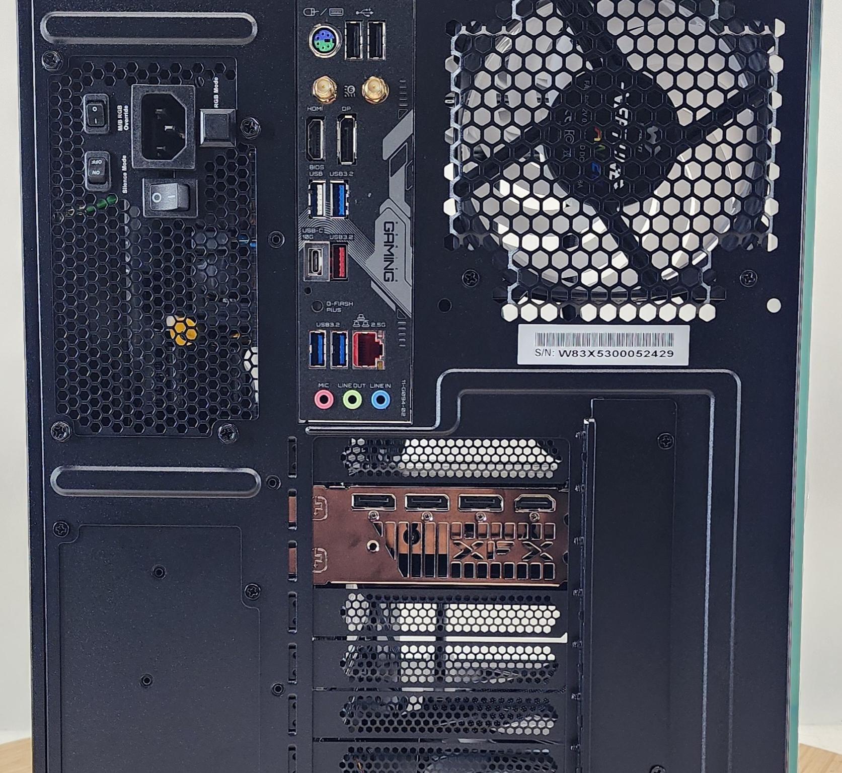 Gaming PC Ryzen 7 7700 32GB RAM 2TB SSD RX 7700 XT 12GB Windows 11 Computer