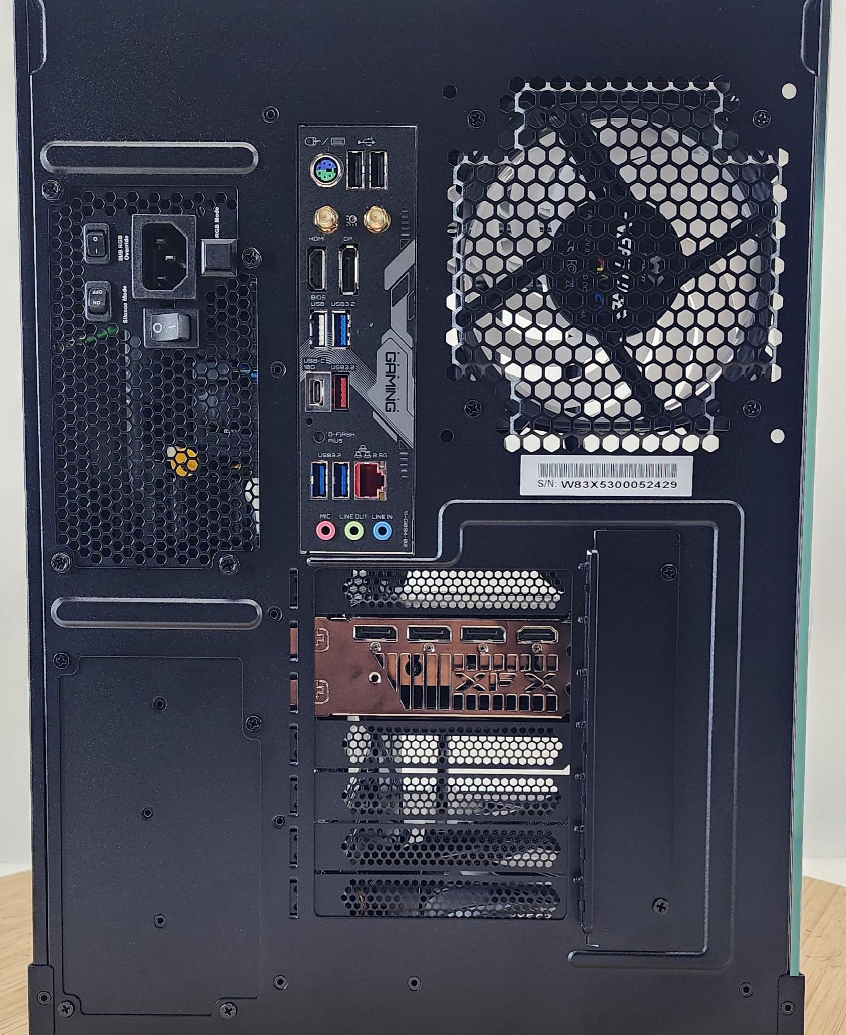 Gaming PC Ryzen 7 7700 32GB RAM 2TB SSD RX 7700 XT 12GB Windows 11 Computer
