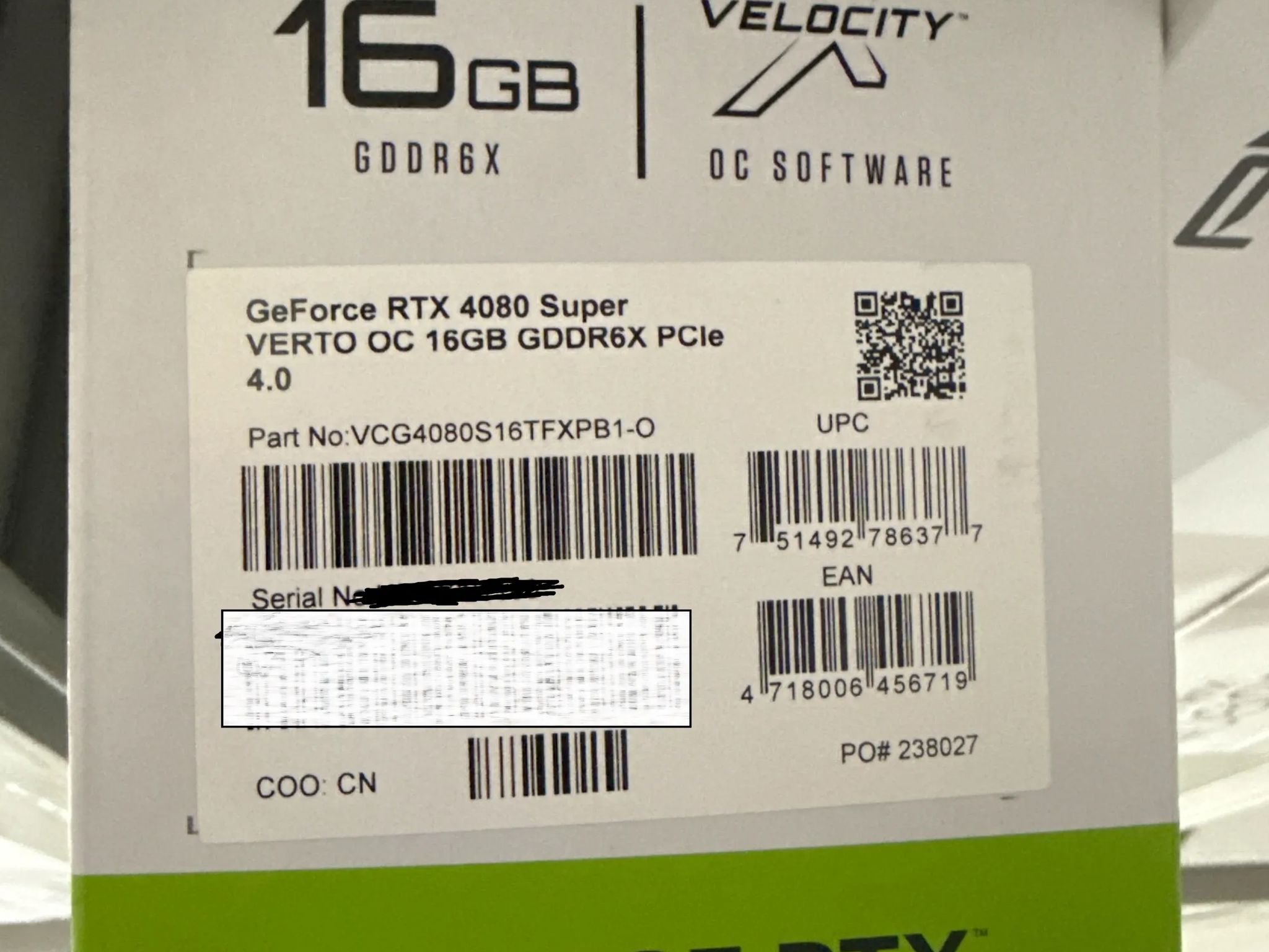 PNY RTX 4080 Super VERTO OC 16GB - Brand new sealed box !