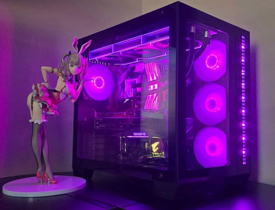 "Tron Battery" Custom Gaming PC Ryzen 5700x/RTX 3080 12GB