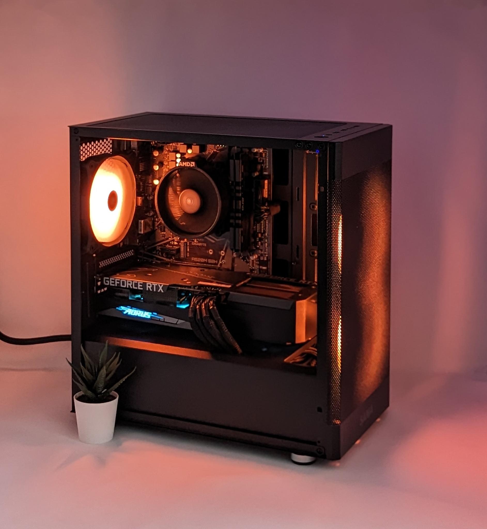 Sleek RTX Whisperer | Nvidia RTX 3060 | Ryzen 5 5500 | 16gb RAM | MSI M461 1TB Gen 4 NVMe SSD