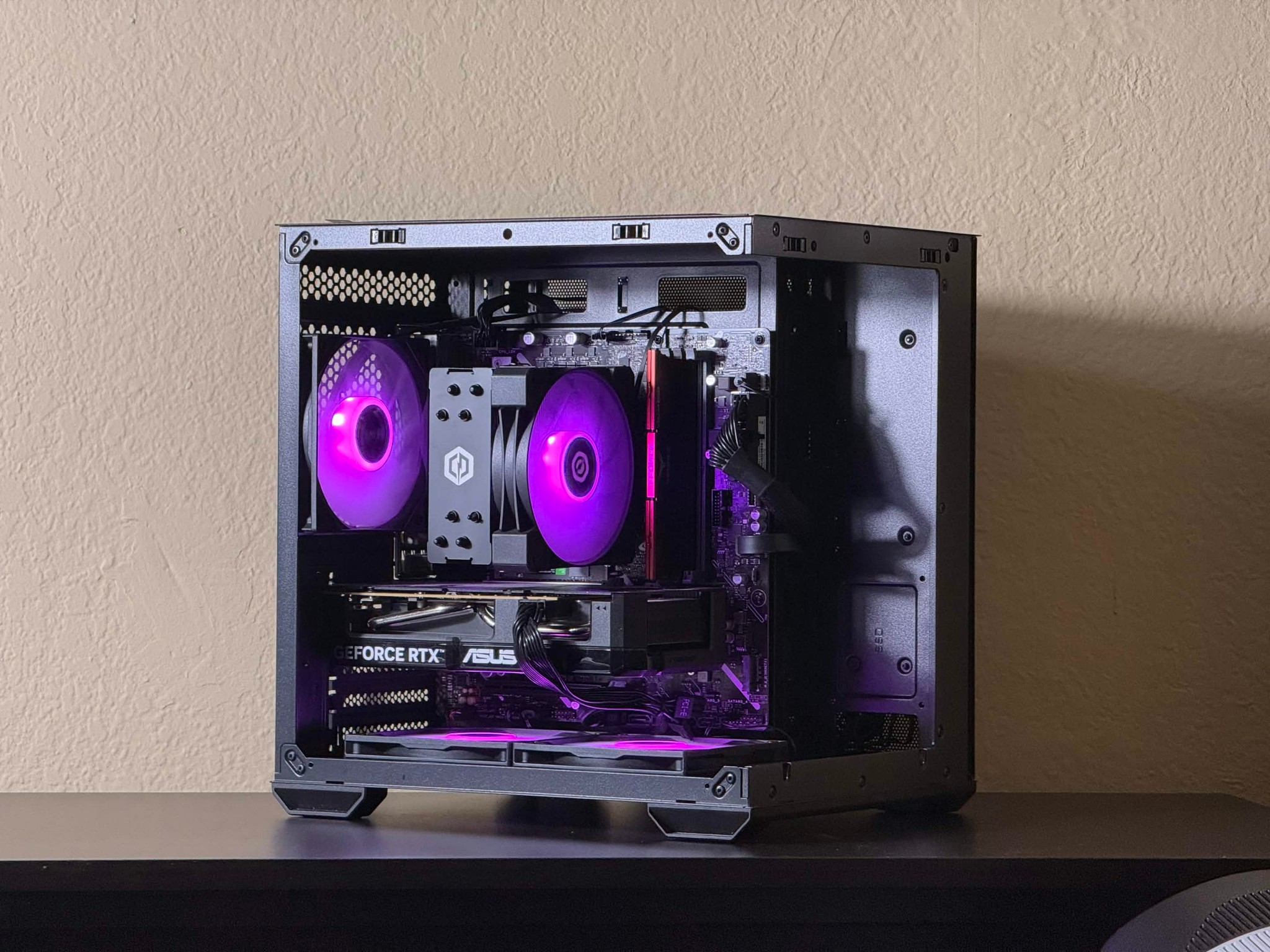 FREE SHIPPING 🖤🌈 Black RGB Gaming PC | RTX 5060 | Intel Core i5-14400F | 1TB NVME SSD | 16 GB DDR5