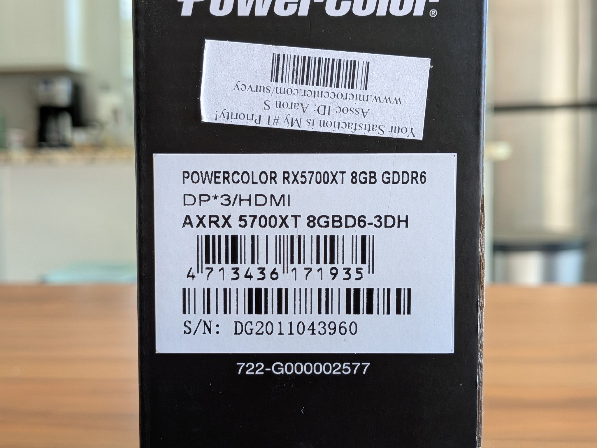 PowerColor AXRX 5700XT 8GBD6-3DH