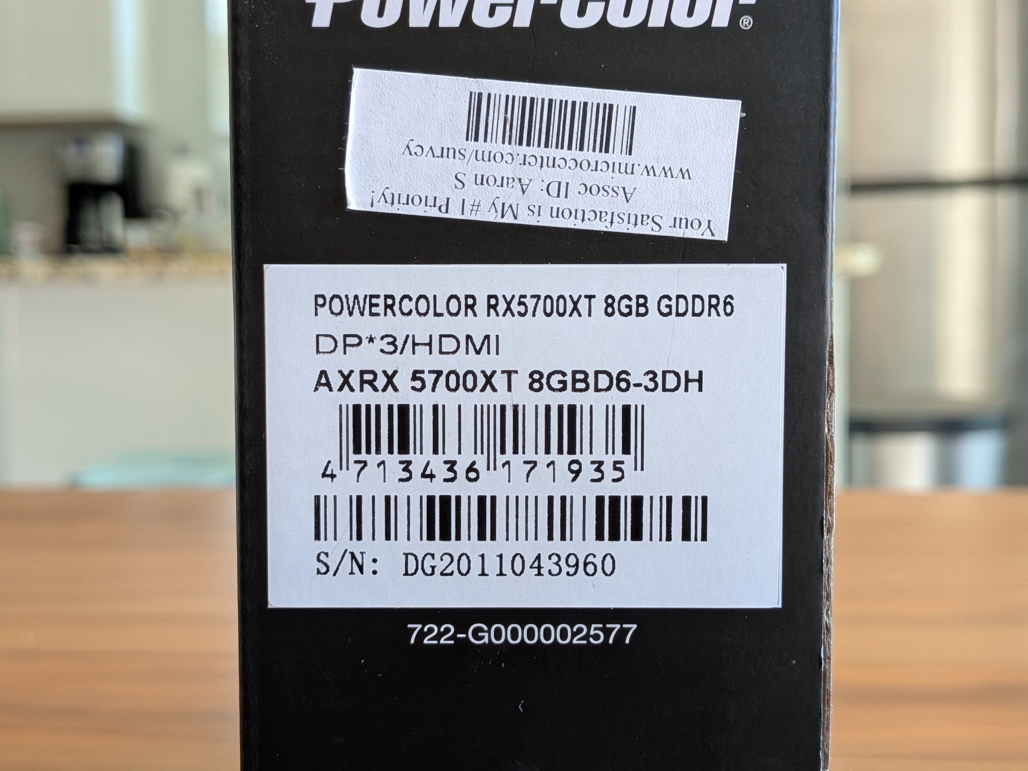 PowerColor AXRX 5700XT 8GBD6-3DH
