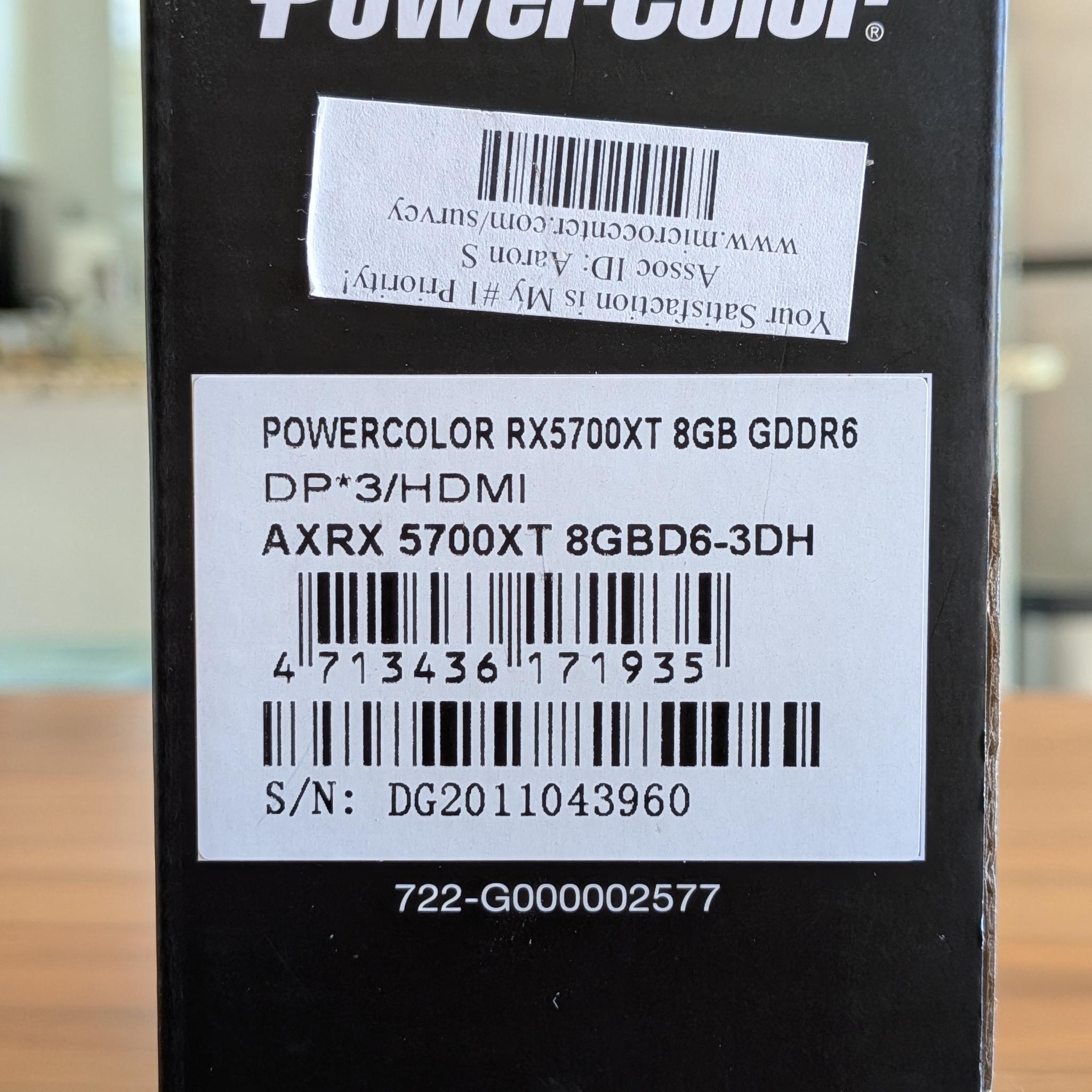 PowerColor AXRX 5700XT 8GBD6-3DH