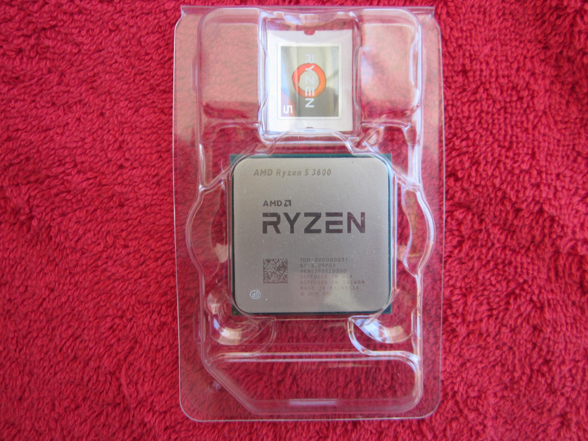 AMD Ryzen 5 3600 3.6GHz AM4 CPU with Cooler