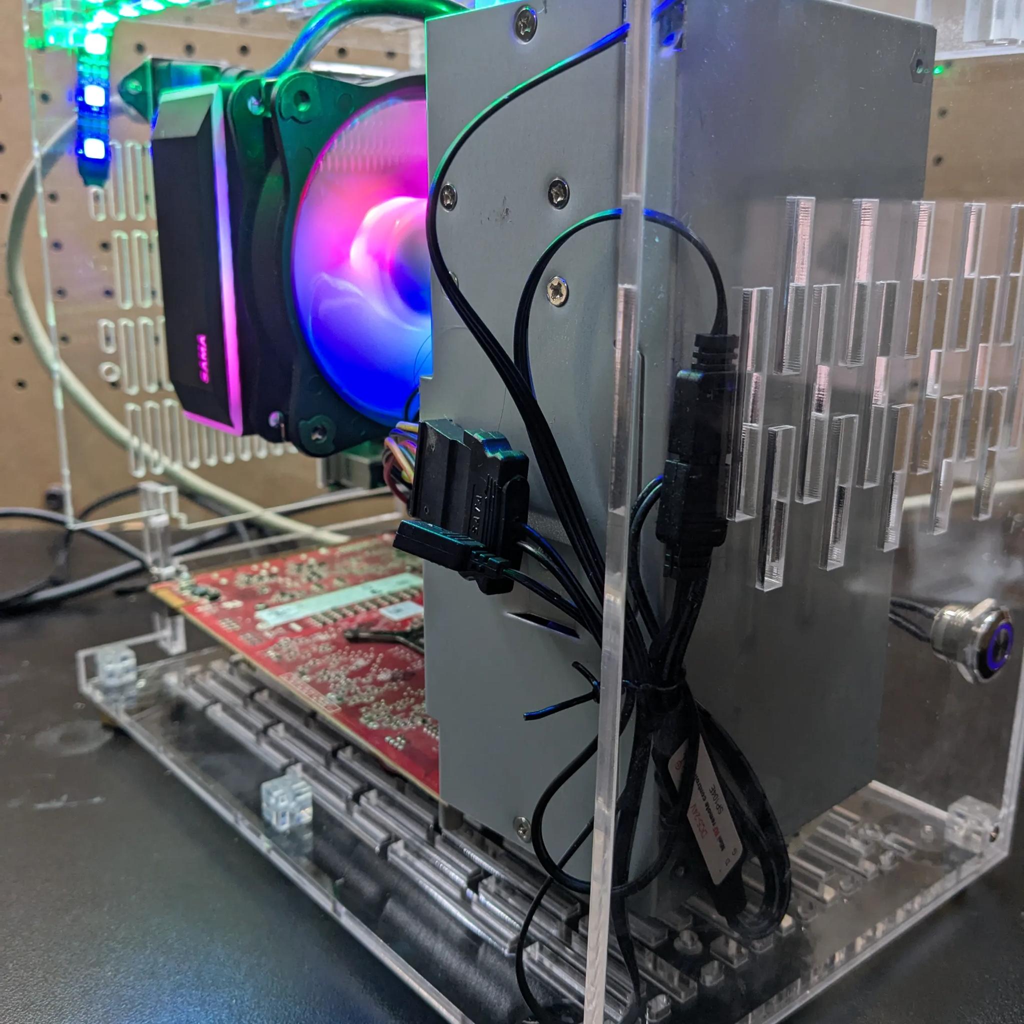 60 FPS Fortnite | 180 Day Warranty | See-Through Case, i5-3550S, 16GB RAM, 2GB GPU, 512GB SSD, Win10