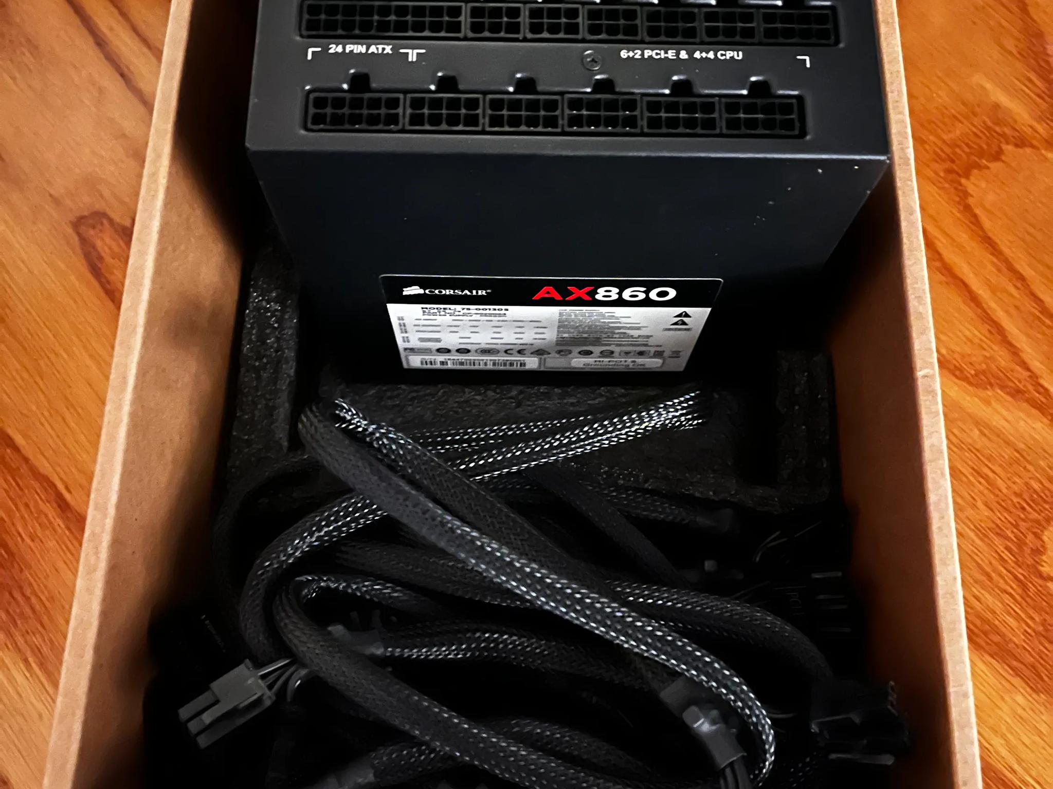 Corsair AX860 fully modular Platinum rated high-end PSU