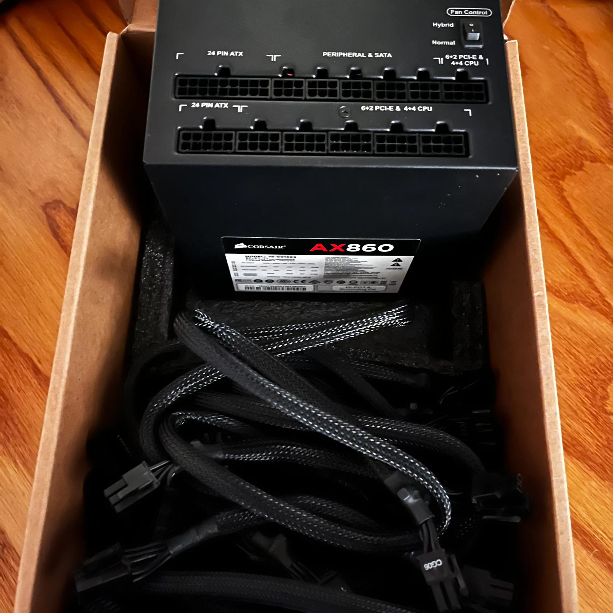 Corsair AX860 fully modular Platinum rated high-end PSU