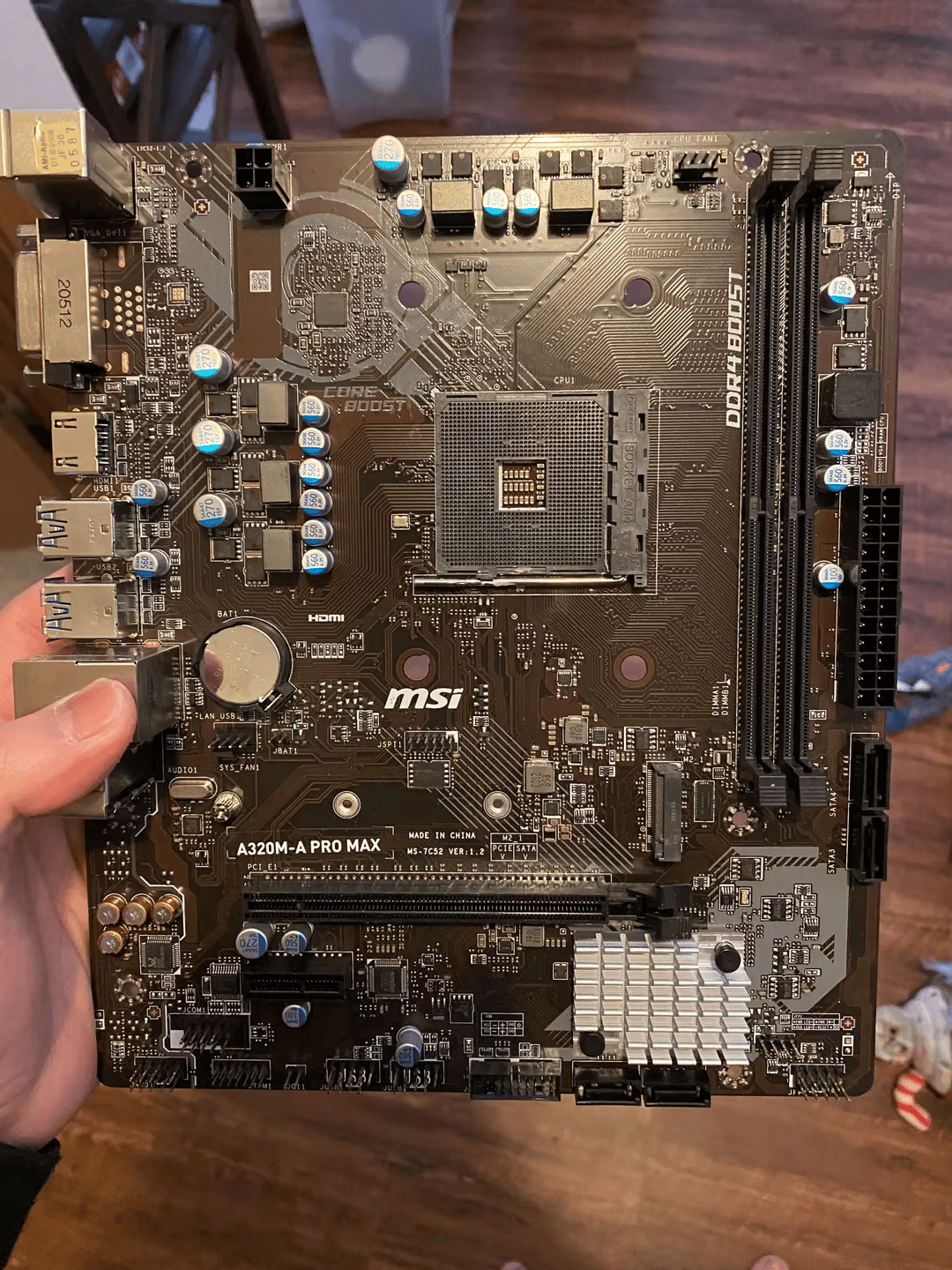 MSI A320m-A AM4 Motherboard