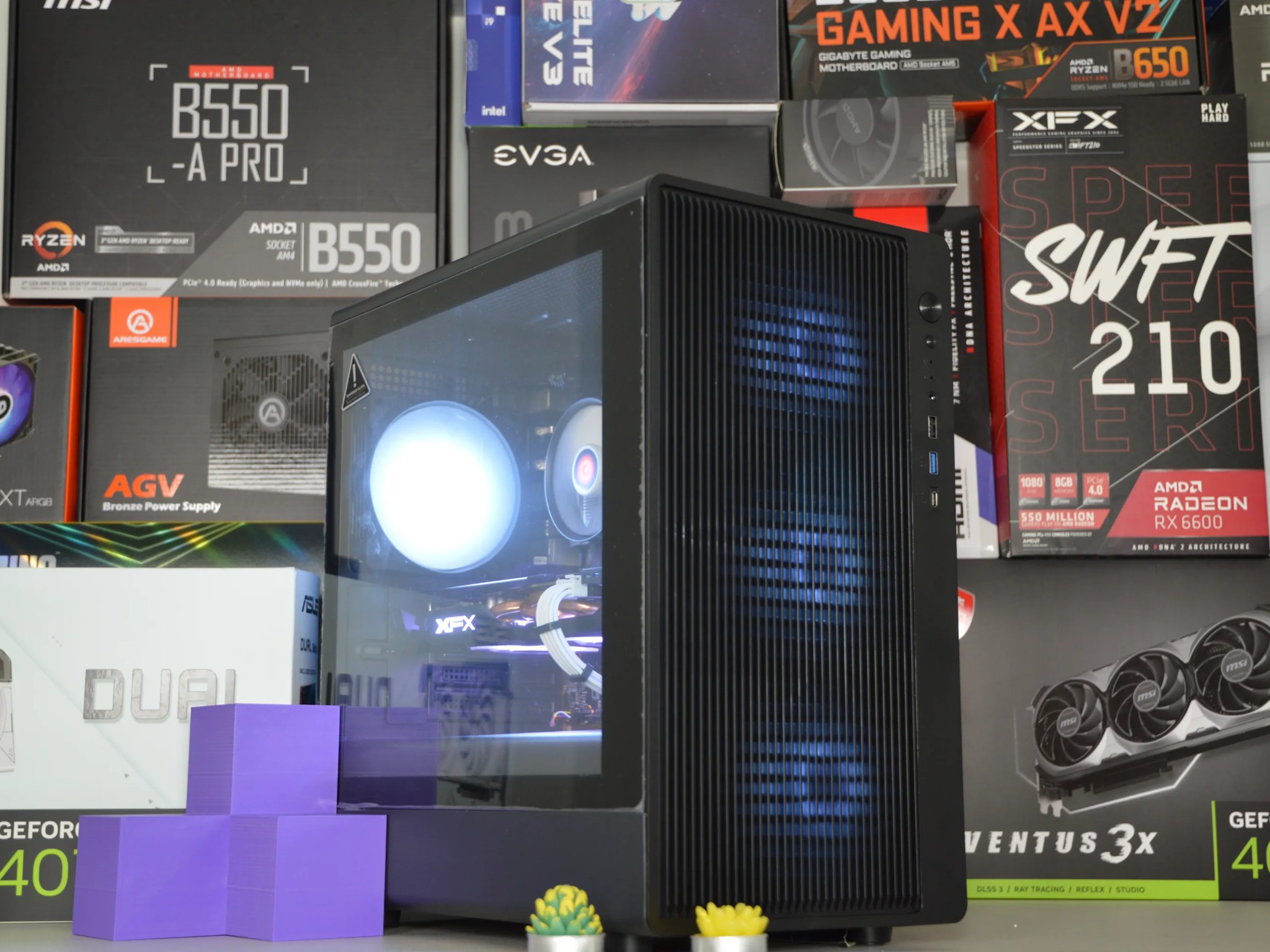 🏙️ BUDGET GAMING PC🏙️| RX 480 8GB | RYZEN 5 1500X | 16GB DDR4 RAM | 512GB NVME SSD | Blue Skies |