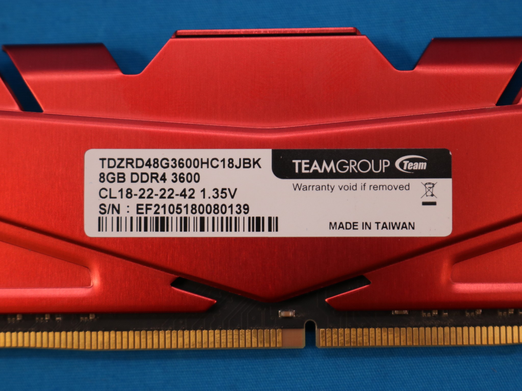 2x8GB DDR4 3600Mhz TeamGroup TDZRD48G3600HC18JBK - 4119674137