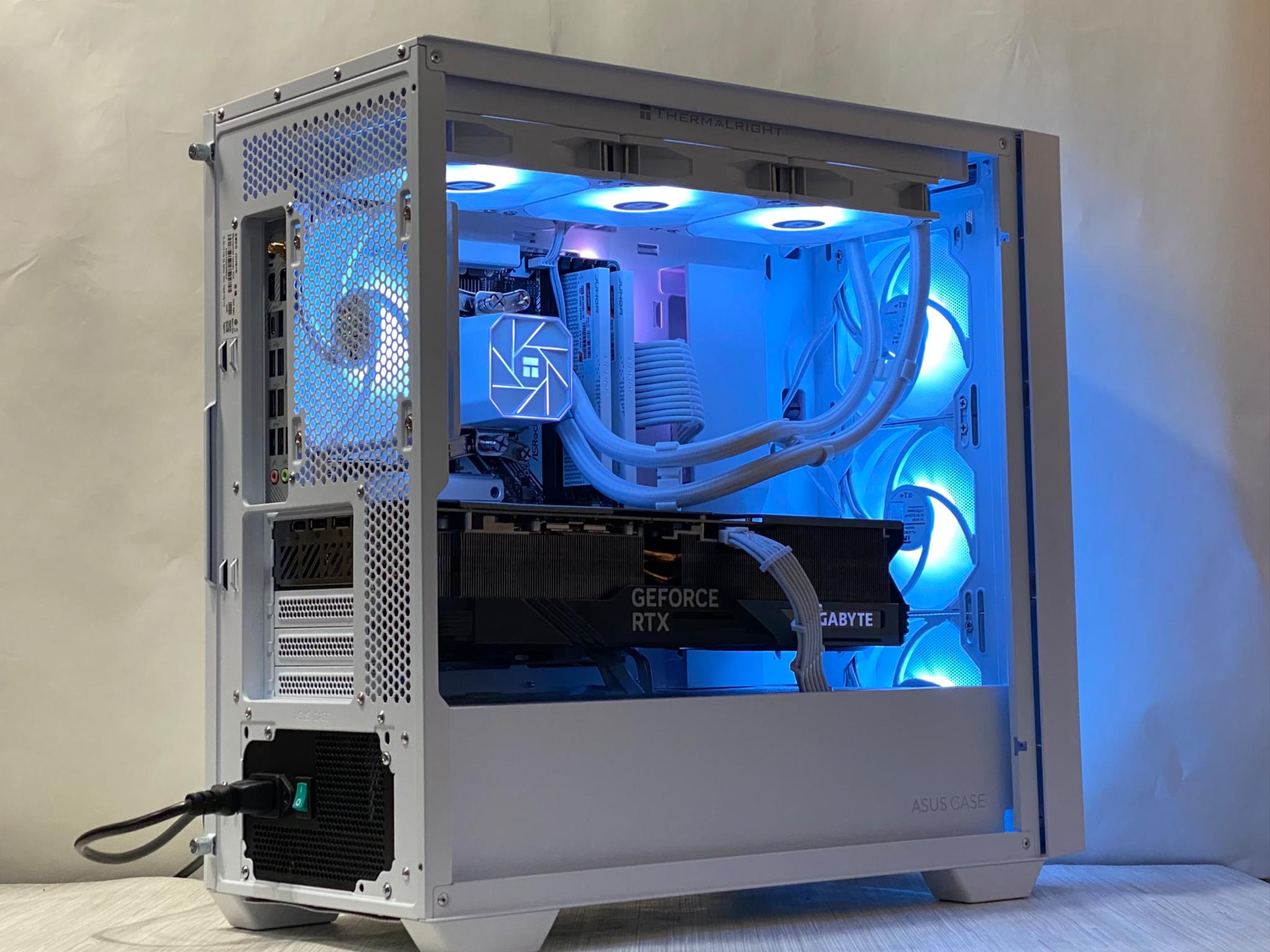 RTX 4080, Ryzen 7 7700, 32GB DDR5, 2TB NVMe SSD, WiFi - Liquid Cooled Gaming PC