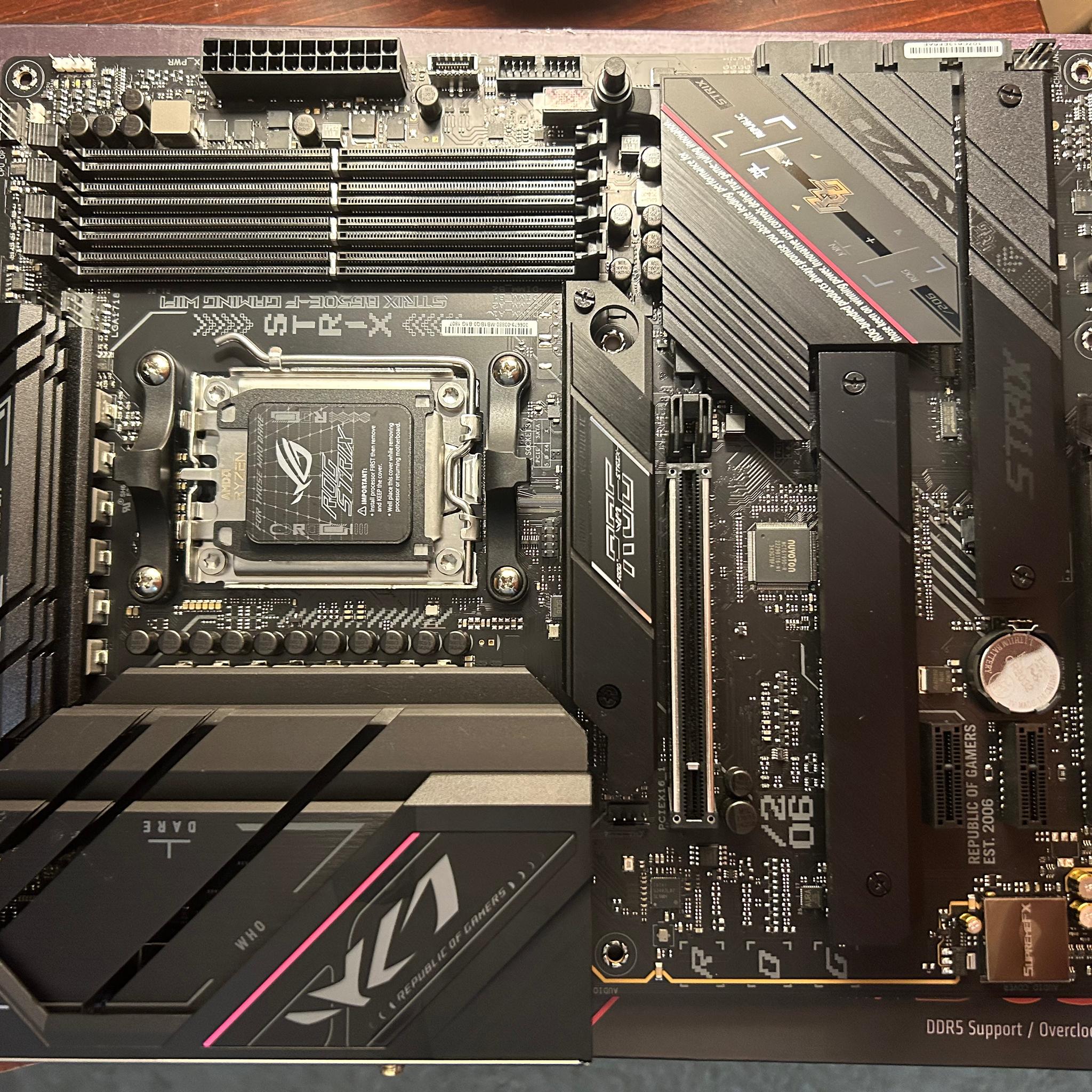 Asus rog strix b650e-f motherboard OBO