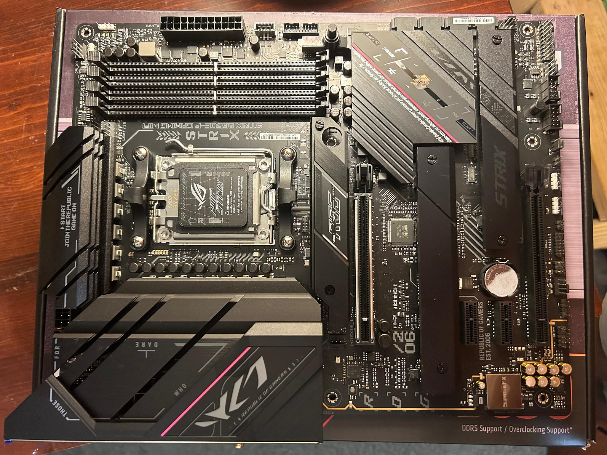 Asus rog strix b650e-f motherboard OBO