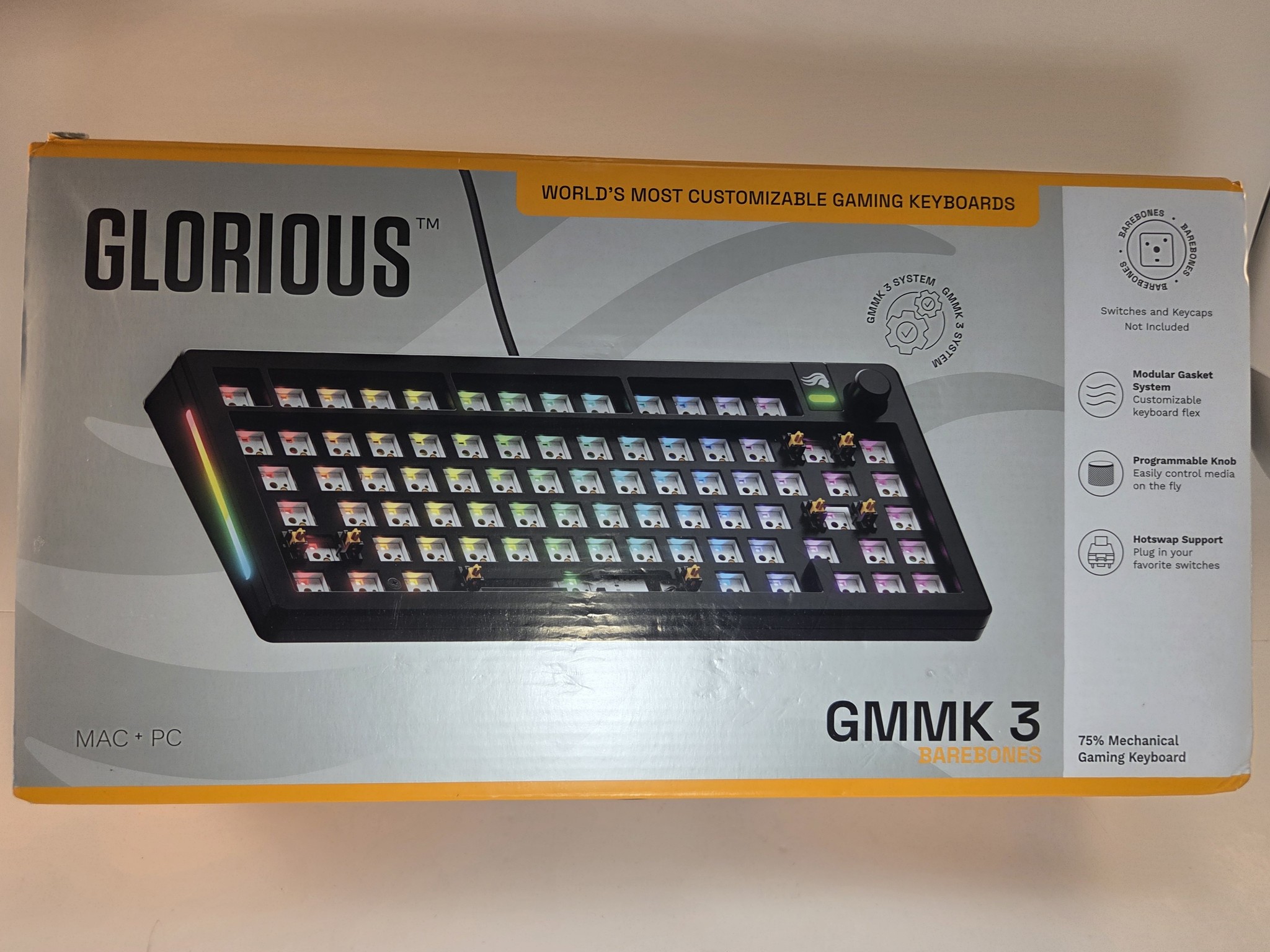 Glorious GMMK 3 75% Layout BareBones Kit w/ RGB13