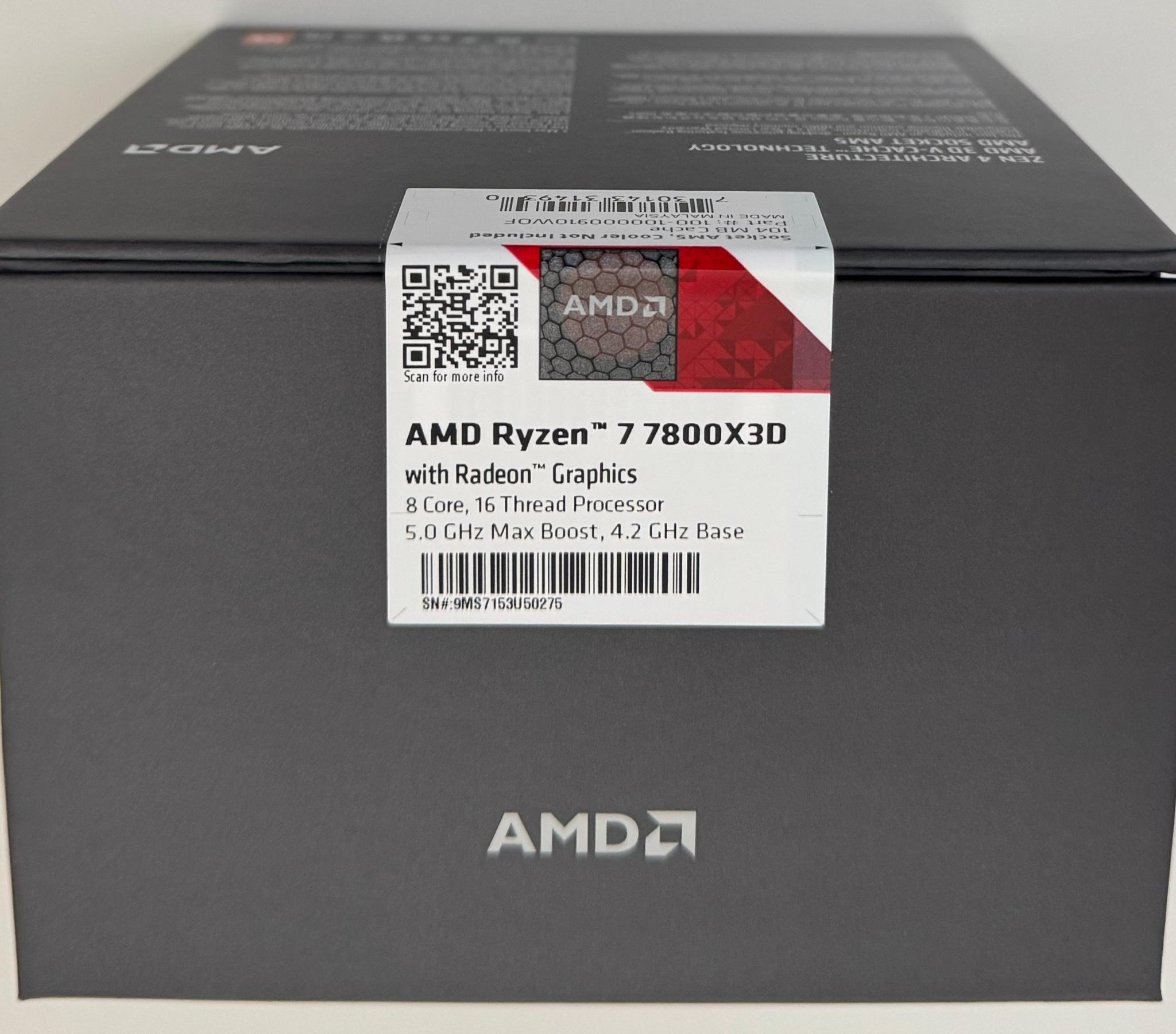 AMD Ryzen 7 7800X3D CPU + MSI PRO B850M-VC WIFI6E Socket AM5 B850 Micro-ATX Motherboard Combo