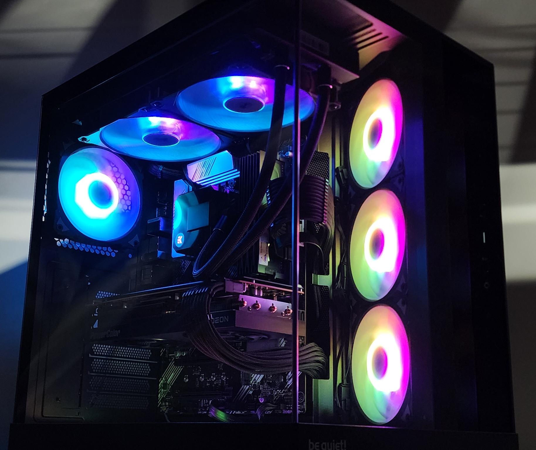 Gaming PC Ryzen 9 5900XT 32GB RAM 2TB SSD RX 7800 XT 16GB Windows 11 Computer