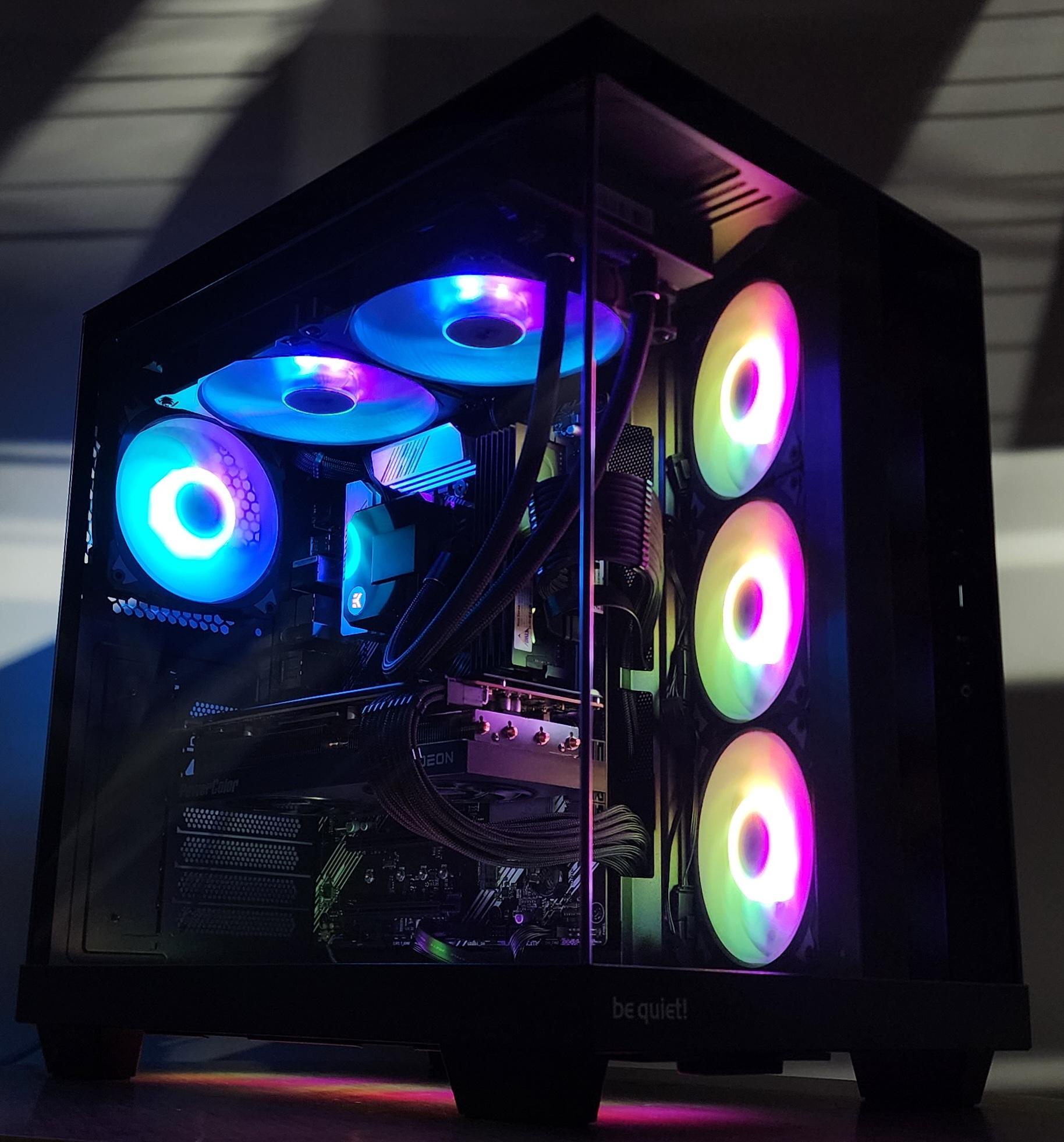 Gaming PC Ryzen 9 5900XT 32GB RAM 2TB SSD RX 7800 XT 16GB Windows 11 Computer