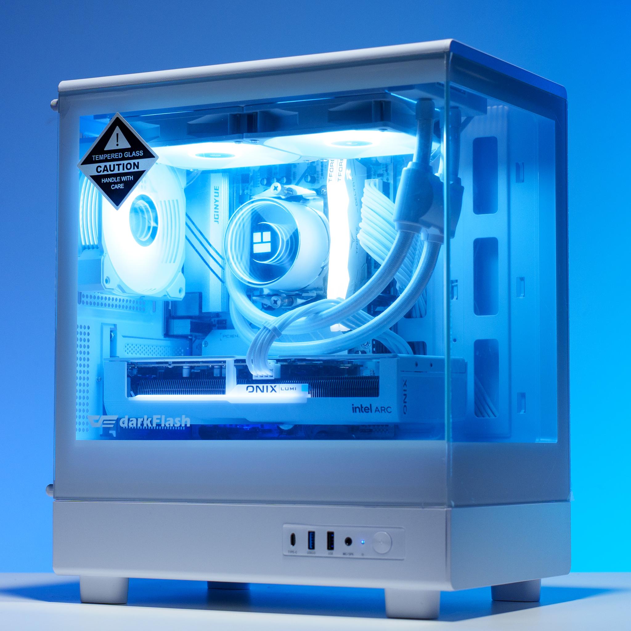 Pure White Gaming PC | Ryzen 5 7600x | Intel B580 | 32GB DDR5 RAM | 1TB m.2