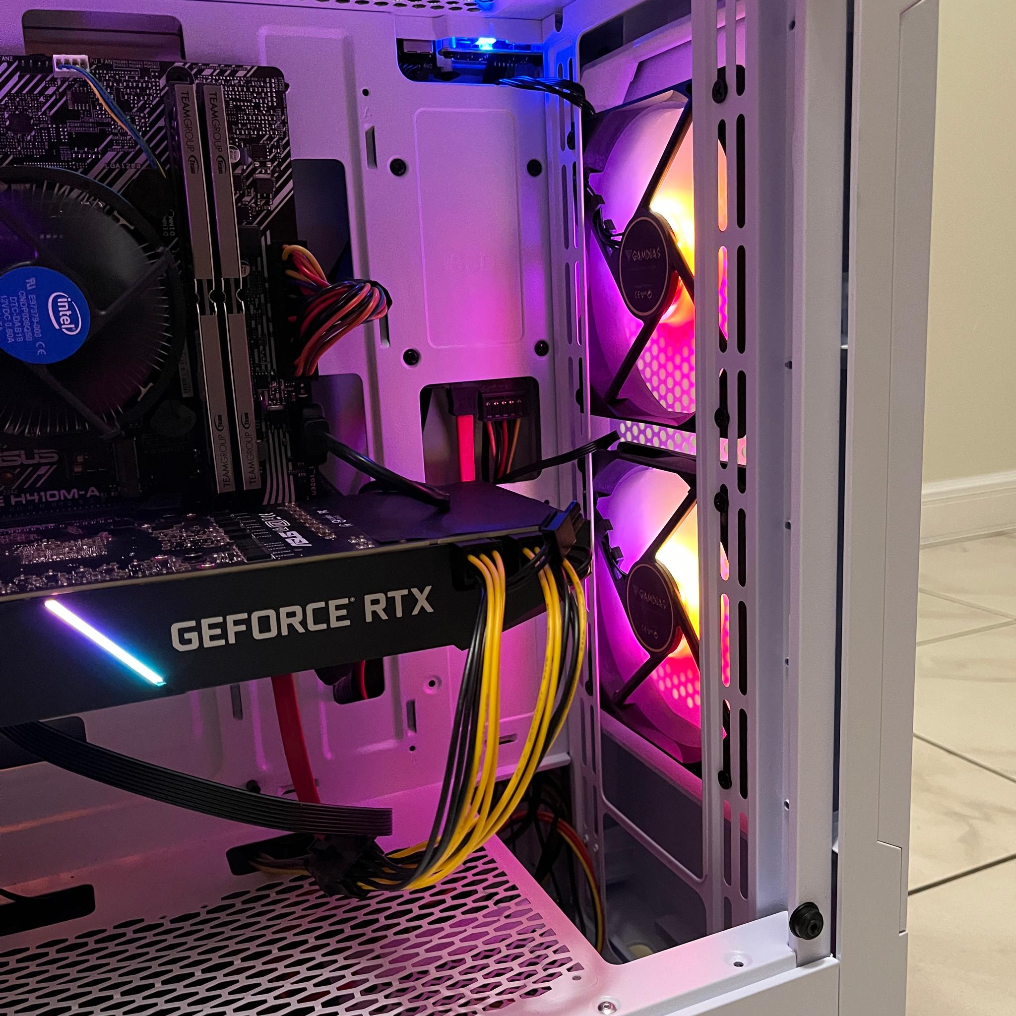 NVIDIA RTX 2070 Super, Intel i5-10400, 16GB RAM, 500 GB SSD, High FPS RGB Gaming PC w/ Wi-Fi