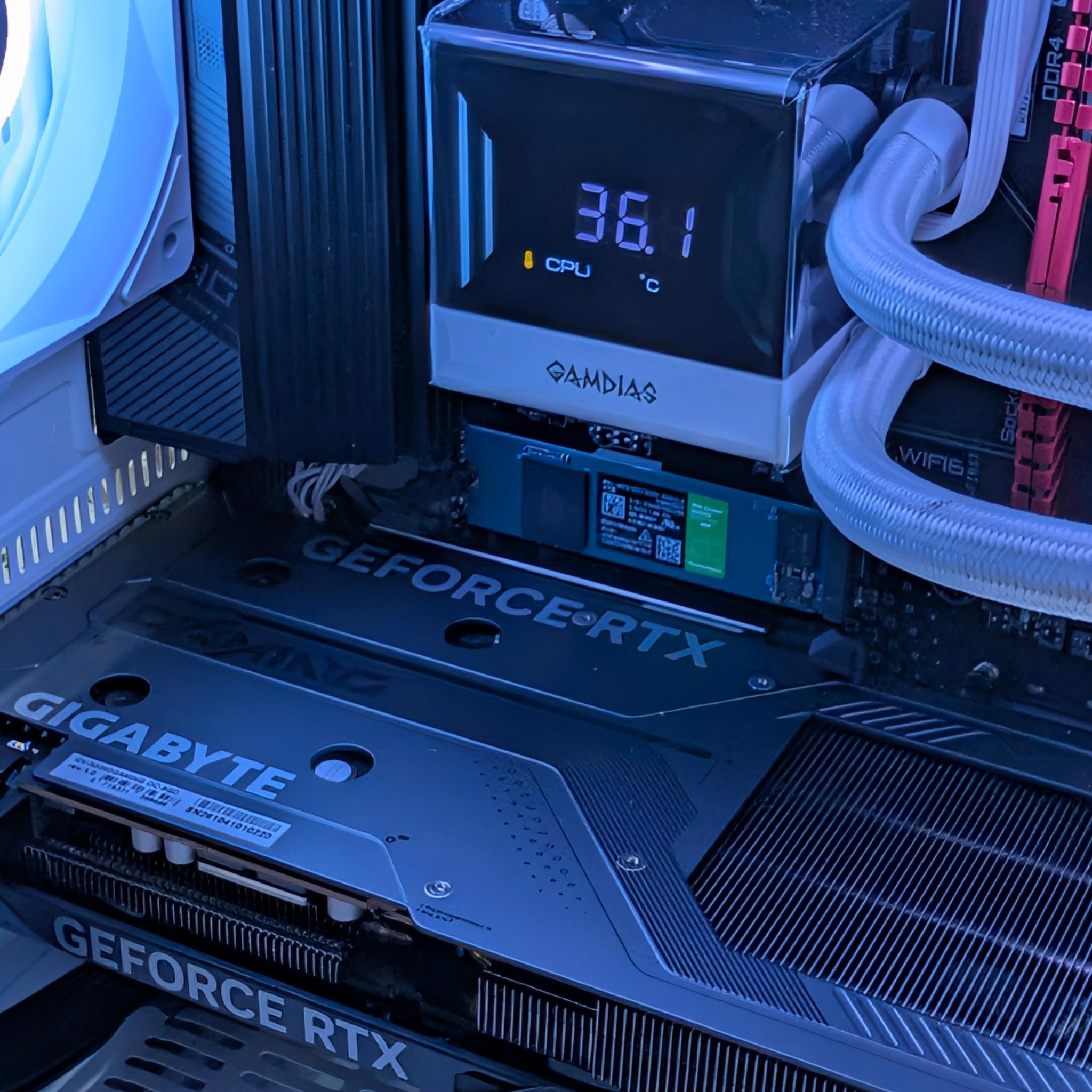 Liquid Cooled Gaming PC | RTX 5060 / Ryzen 5 / 16GB DDR4 / 1TB NVMe / Wi-Fi