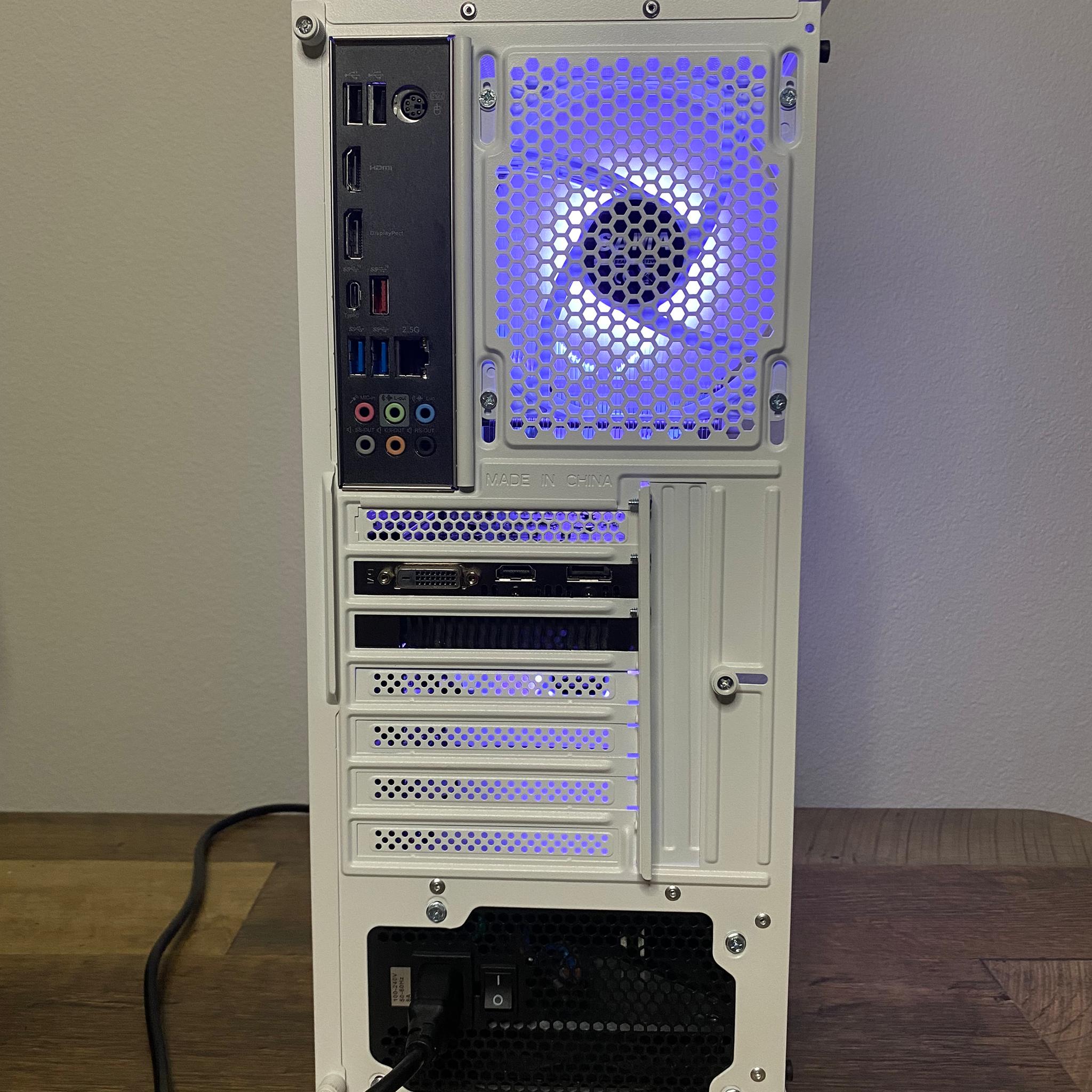 Gaming PC 4K - RTX 2070 8GB Nvidia - i3 10100F intel - 16GB 3200mhz ram - 500GB NVMe - ARGB - White