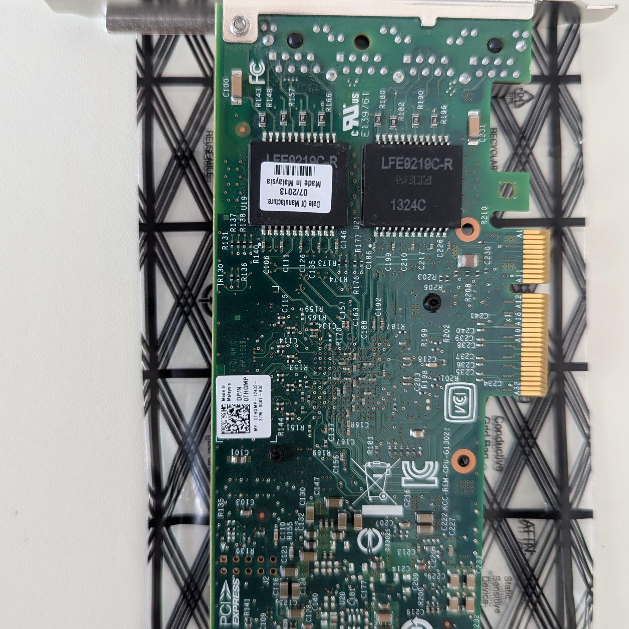 INTEL I350-T4 1GbE Quad Port PCI Ethernet Adapter