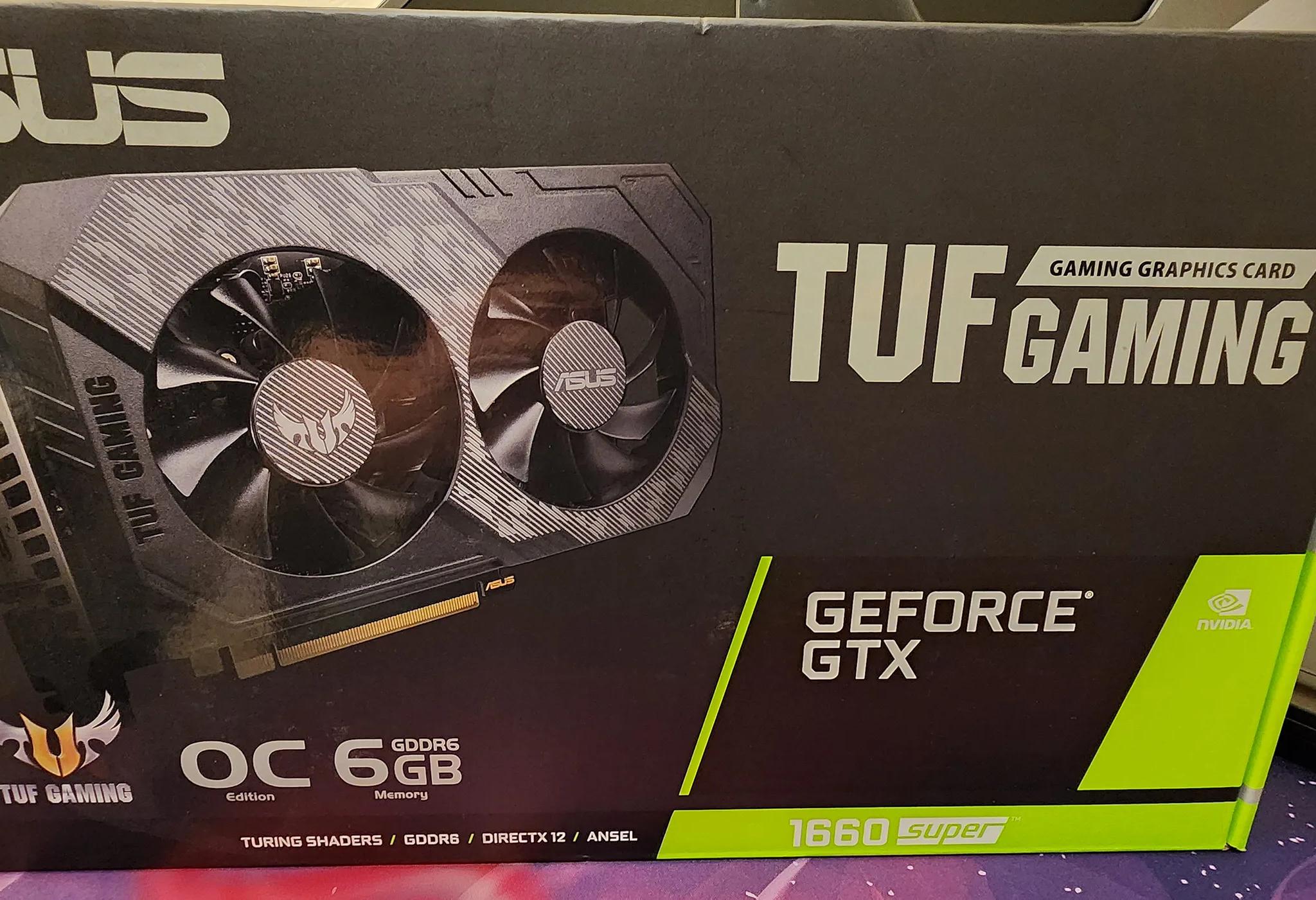 For Sale Used Asus Tuff Nvidia 1660 Super 6 GB