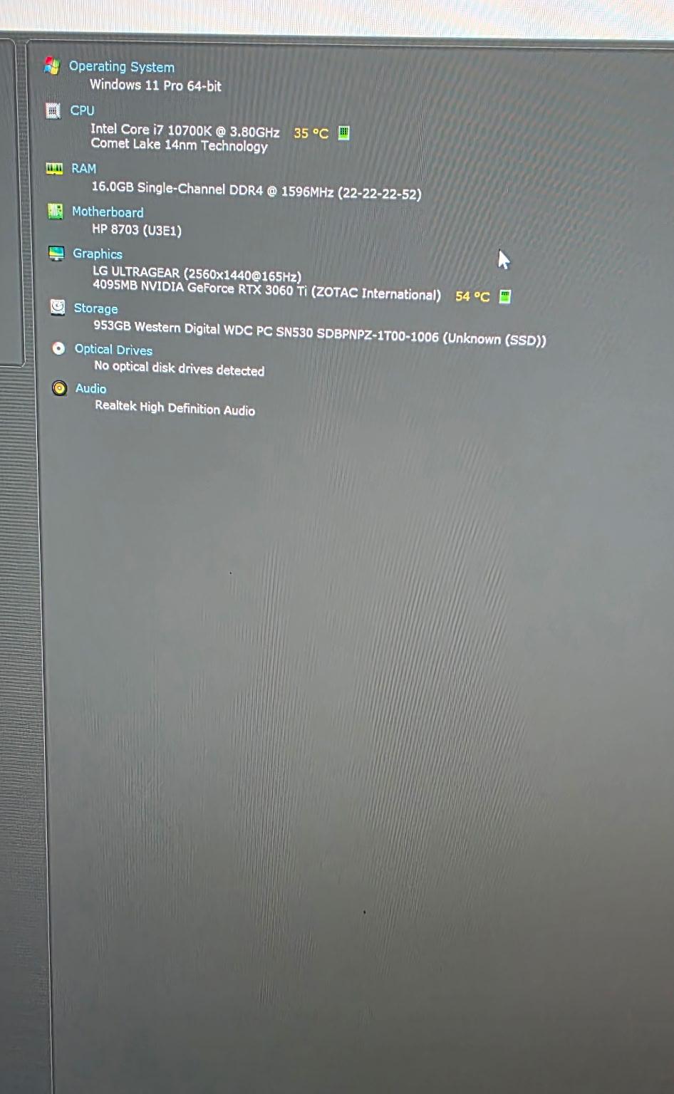 Hp omen pc, liquid cooled