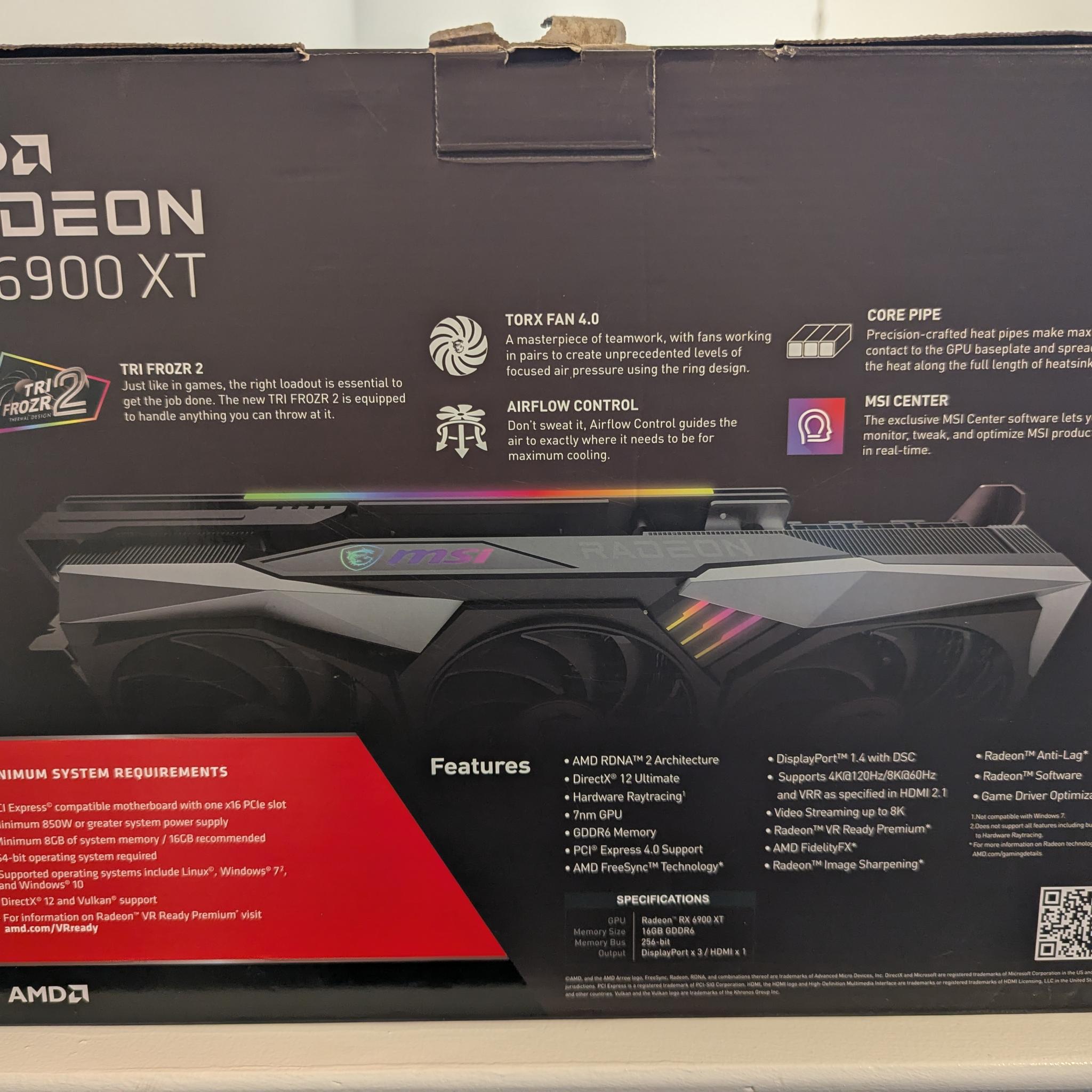 MSI Radeon RX 6900 XT GAMING Z TRIO 16G