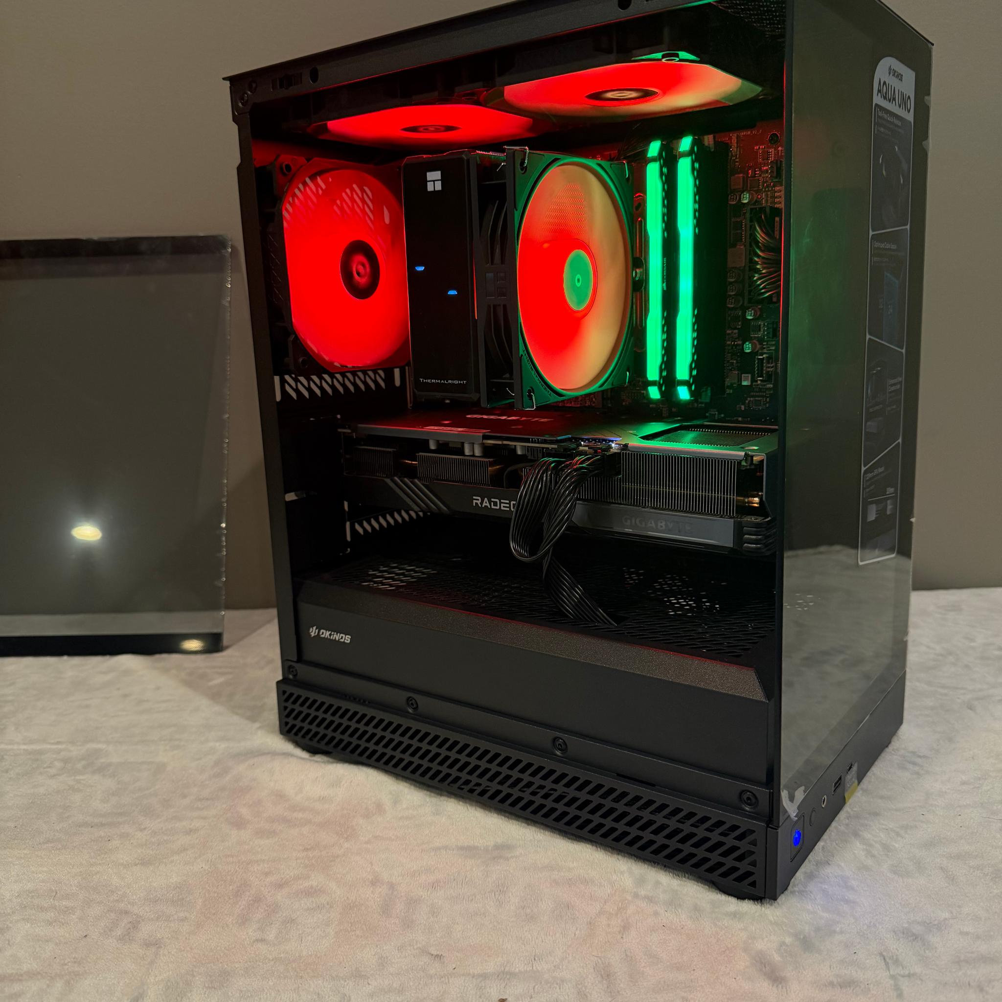 Radeon RX 7600 XT Custom Gaming PC - Ryzen 5 5500, 32GB RAM