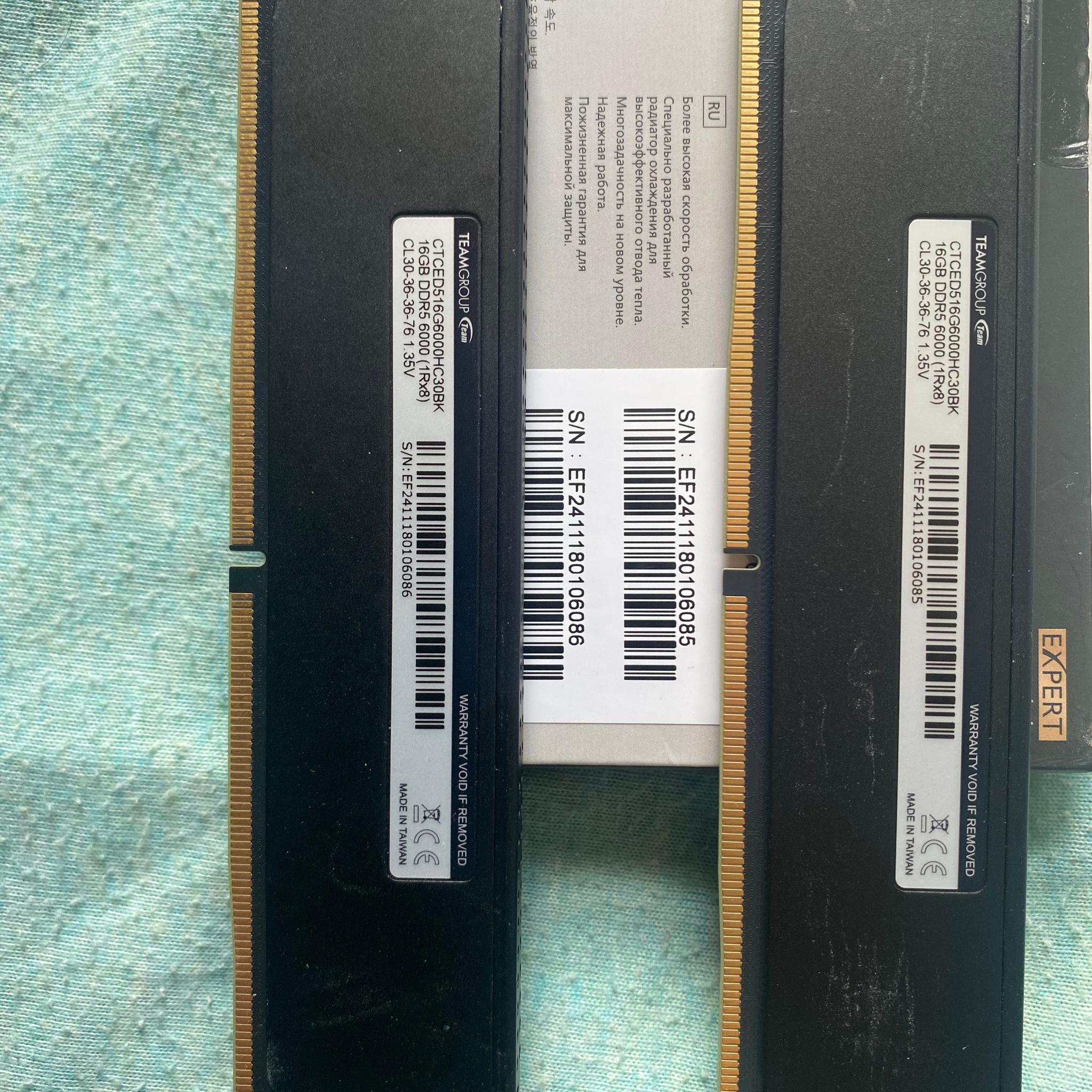 32GB (2x16GB) DDR5 6000 CL30 T-Create RAM Kit