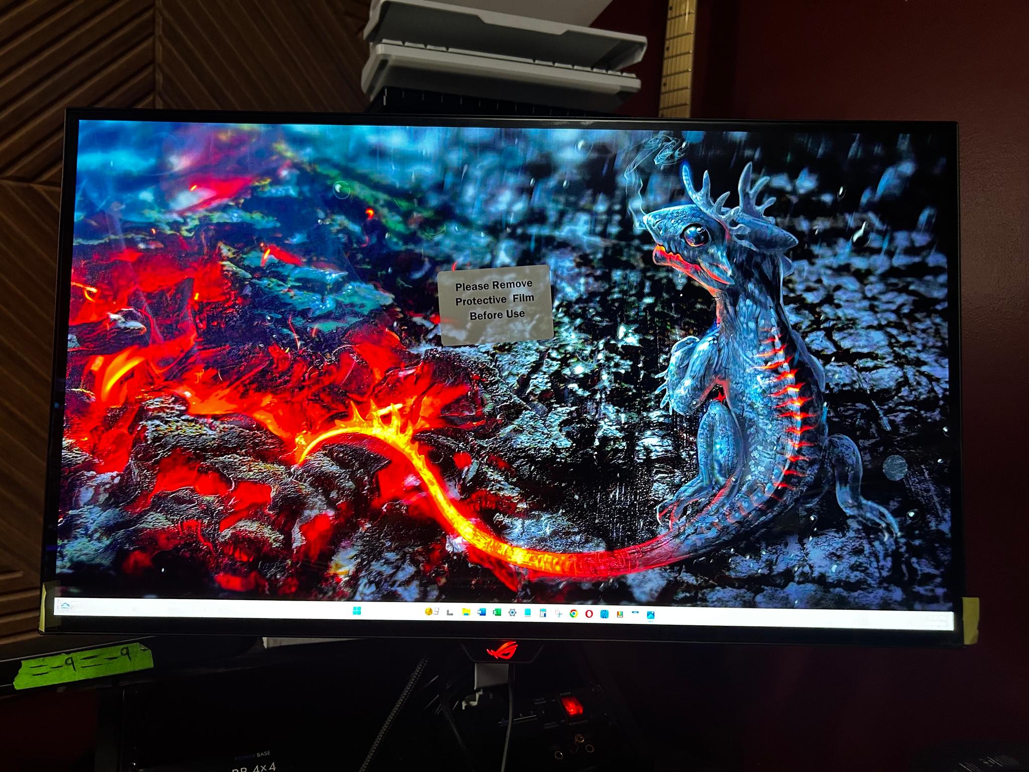 ASUS ROG Swift 27" 2K QHD (2560 x 1440) 240Hz Gaming Monitor (PG27AQDM) (Screen Protector Still On!)
