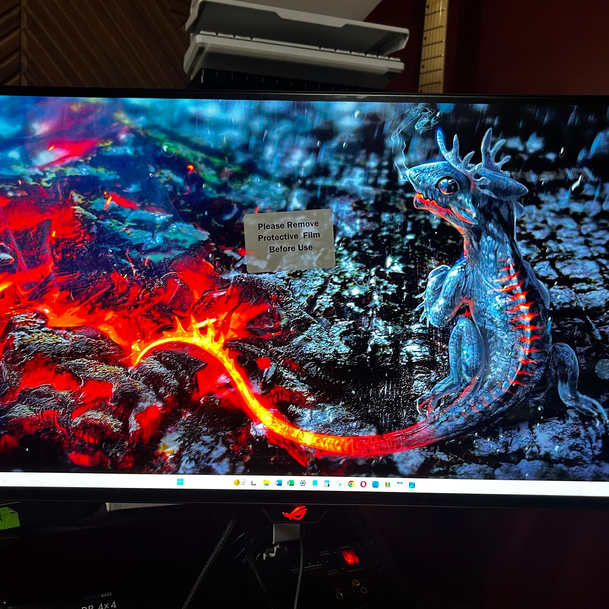 ASUS ROG Swift 27" 2K QHD (2560 x 1440) 240Hz Gaming Monitor (PG27AQDM) (Screen Protector Still On!)
