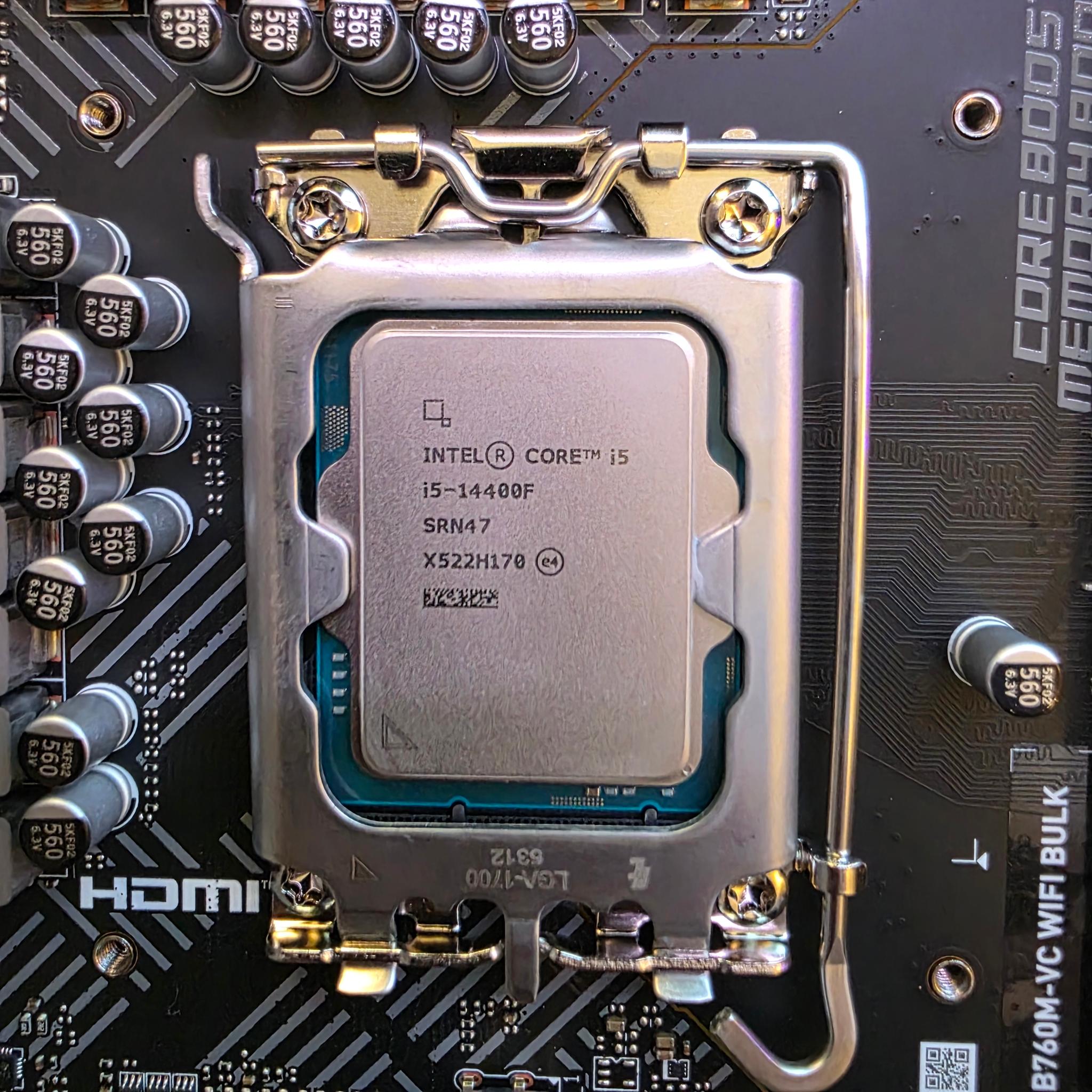 Intel i5-14400F + Msi B760M VC WIFI + cpu cooler